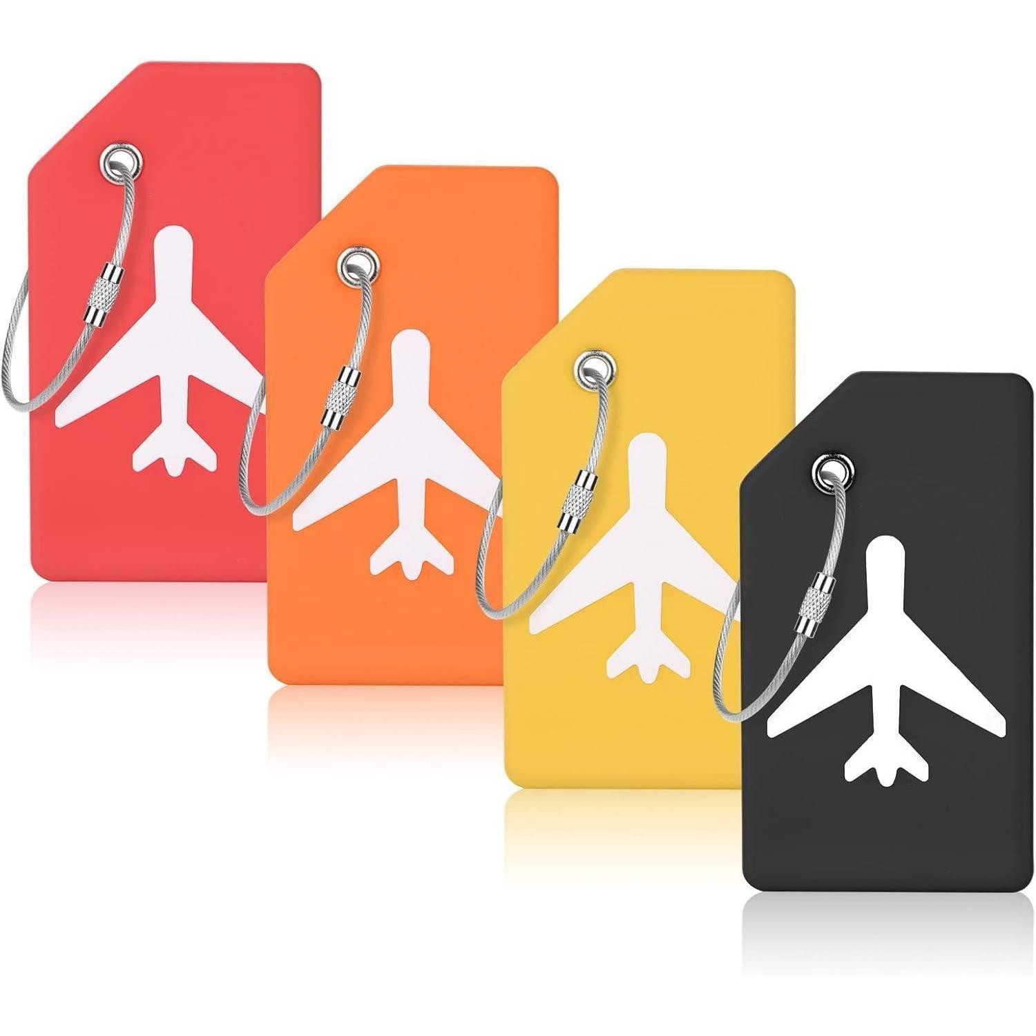 LuxusKollektion Kofferset 4er Set Farbenfrohe Kofferanhänger aus Kieselgel günstig online kaufen