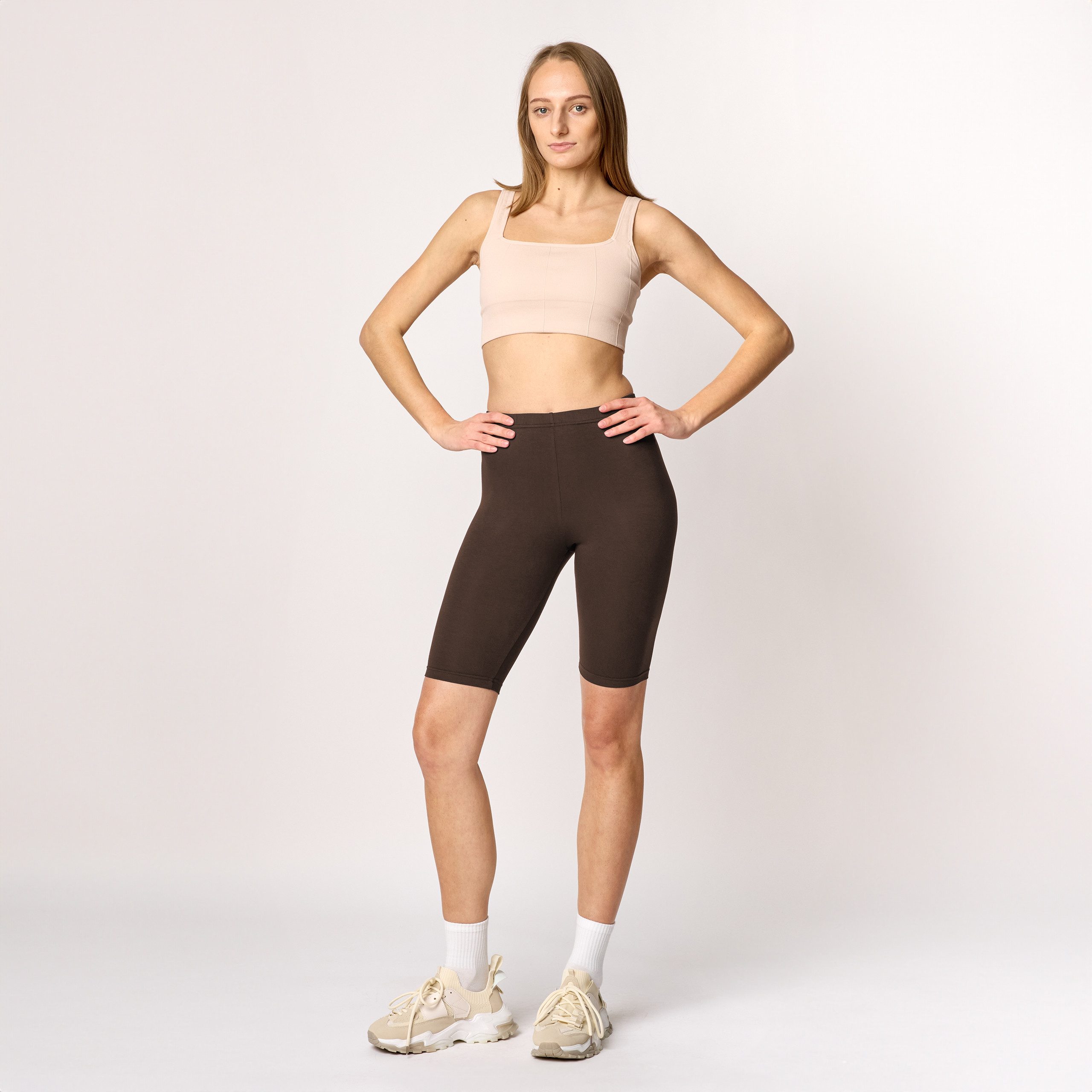 Merry Style Leggings Damen Kurze Hose aus Viskose MS10-145 (1-tlg) elastisc günstig online kaufen