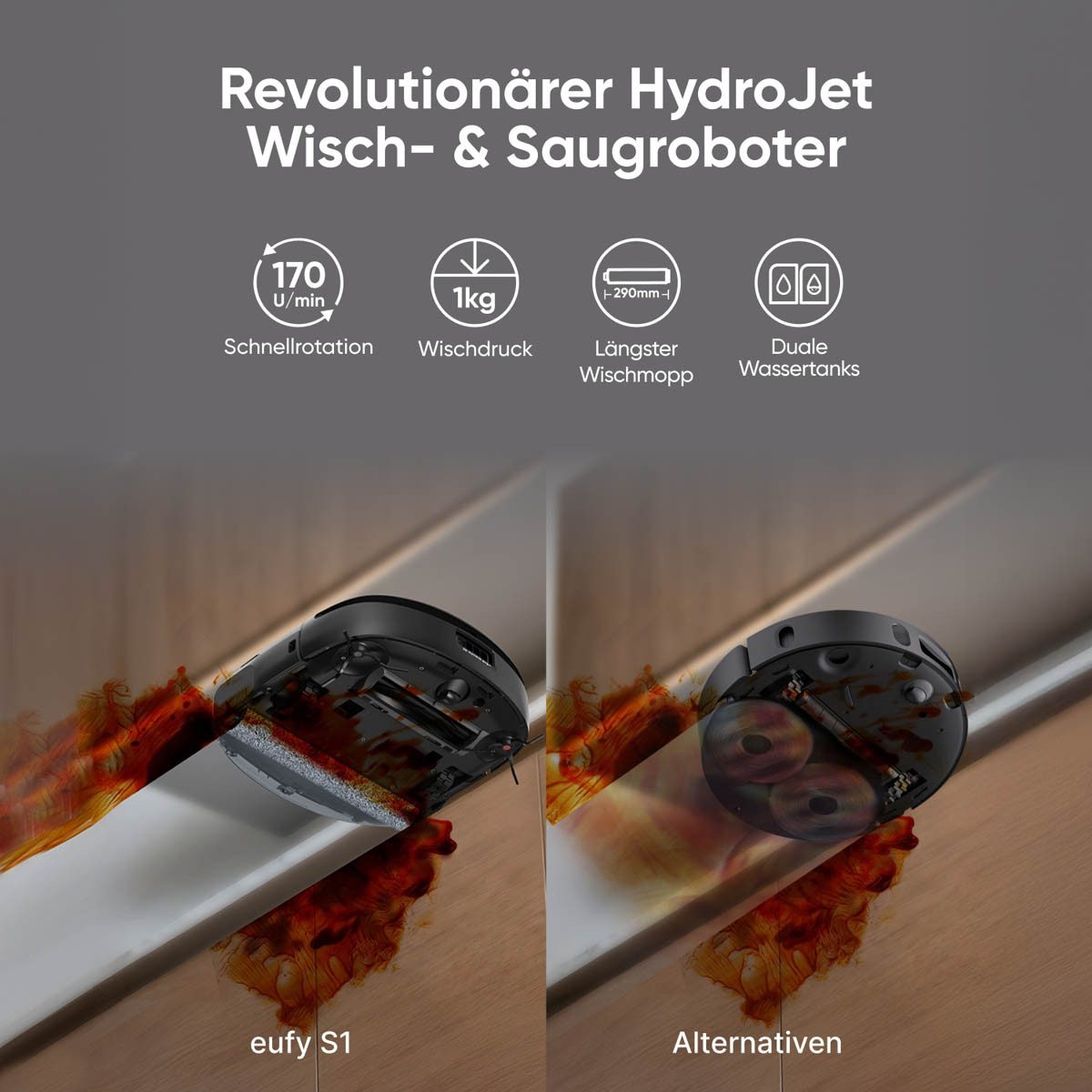 eufy Saugroboter S1 Saug-Wischroboter mit All-in-one Station