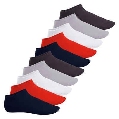 Footstar Füßlinge Sneak It! Damen & Herren Sneakersocken (10 Paar) kurze Socken