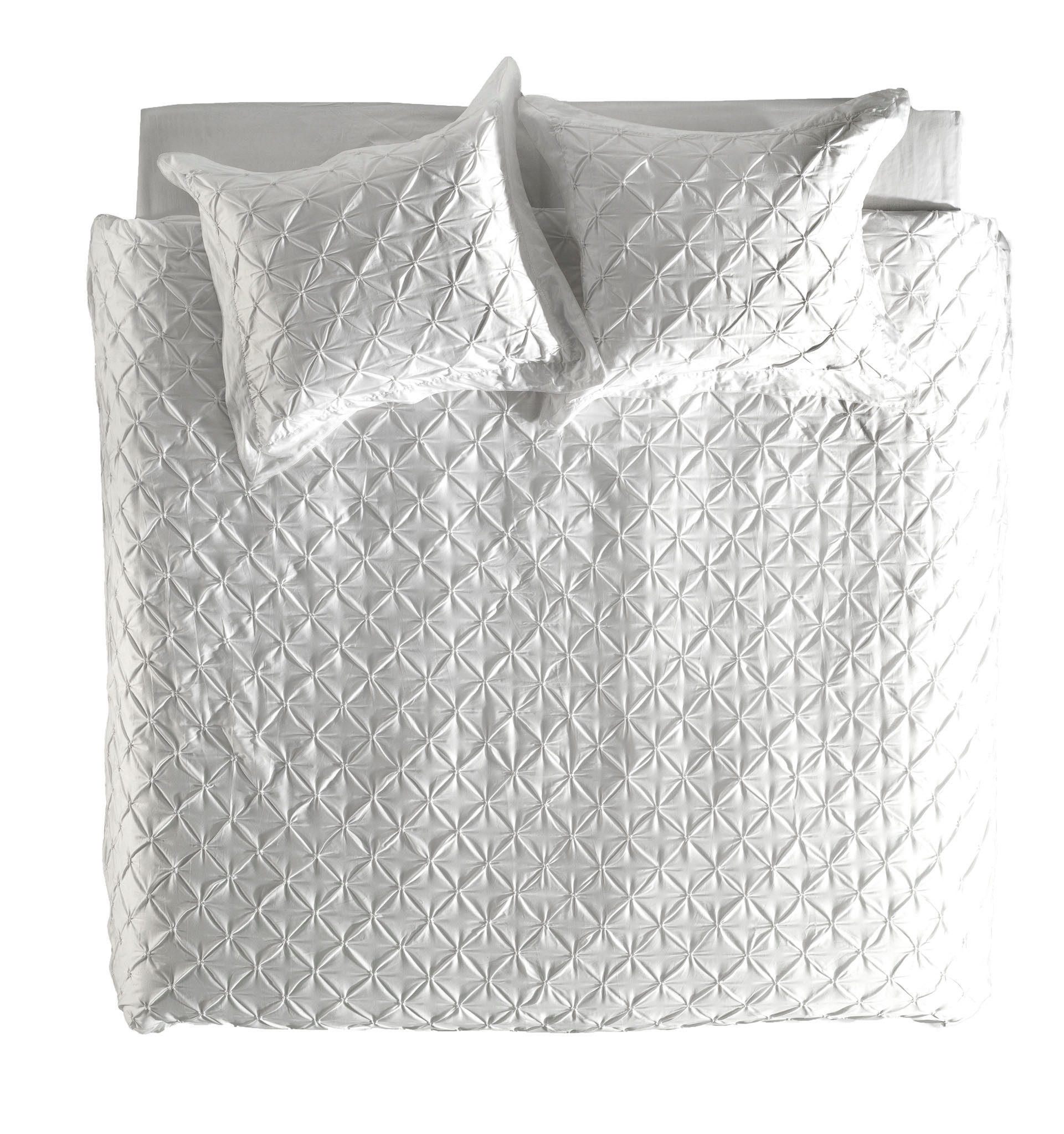 YELLOW Bettwäsche Como IV Dbo 240 White 240x220 White Uni, Perkal, 3 teilig, Bettwäsche 240x220 Baumwolle Perkal Uni Hotelverschluss