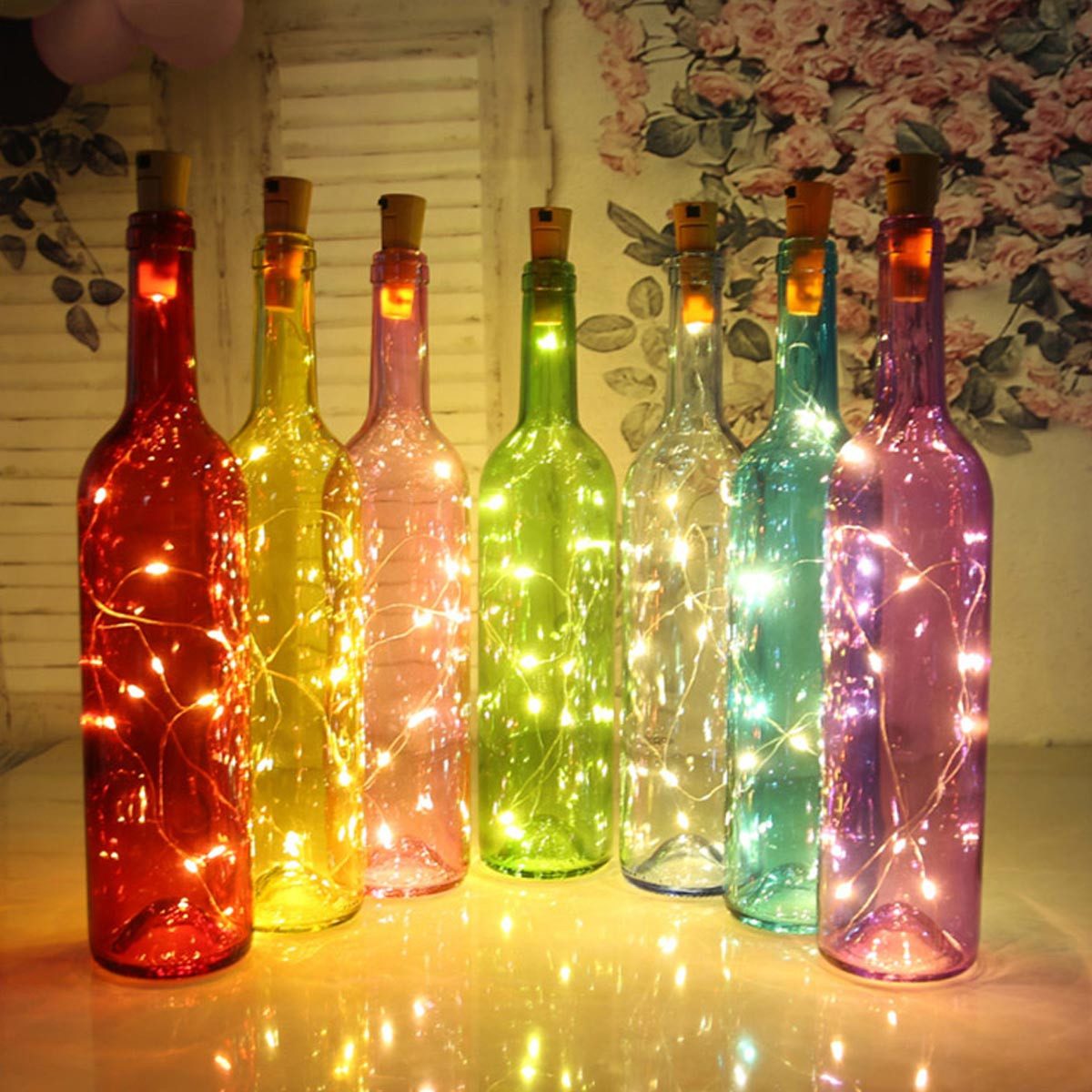 ChiliTec LED-Lichterkette 10er Pack LED Flaschen-Lichterkette 