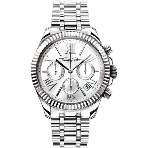 THOMAS SABO Chronograph DIVINE CHRONO, Quarzuhr, Armbanduhr, Damenuhr, Datum, Stoppfunktion