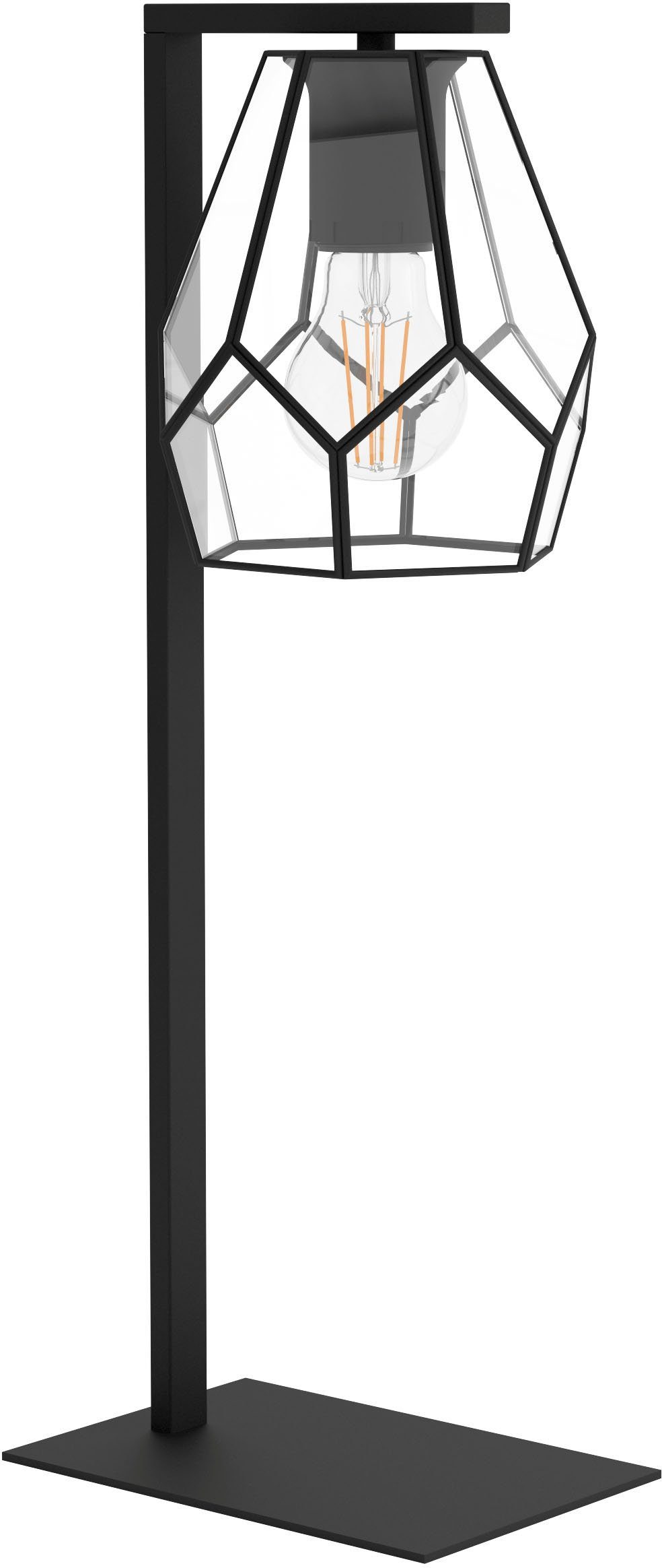 EGLO Tischleuchte MARDYKE, Leuchtmittel wechselbar, ohne Leuchtmittel, Tischleuchte in schwarz aus Stahl - exkl. E27 - 40W