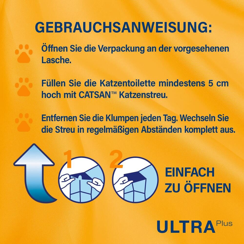 CATSAN Katzenstreu CATSAN® Ultra plus Klumpstreu 2 x 5l