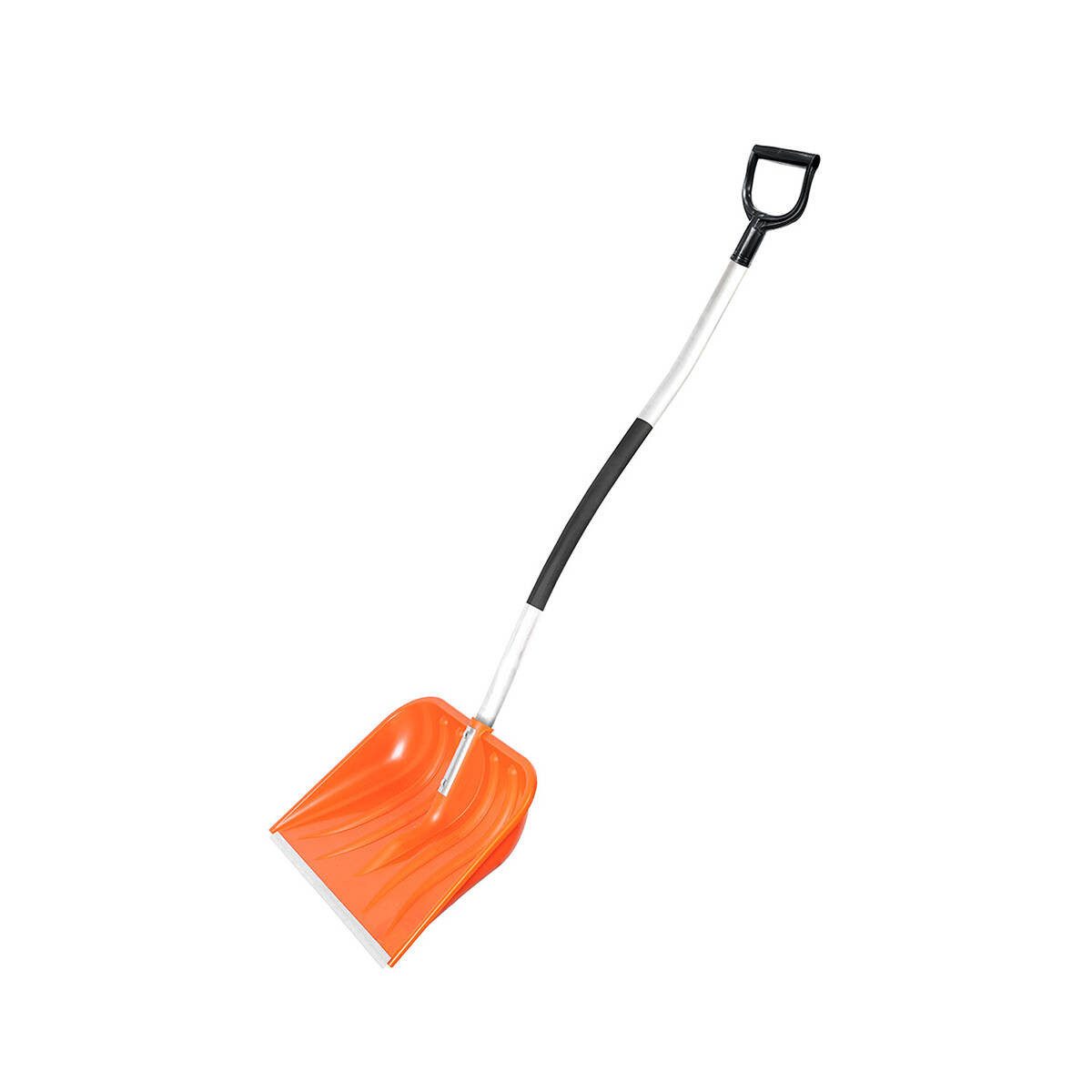 Patrol Schneeschieber Smart 55 Ergo Alu Orange, (Einzeln, mit Alu-Eiskante), Aluminiumstiel, D-Griff, 54.9 cm Räumbreite