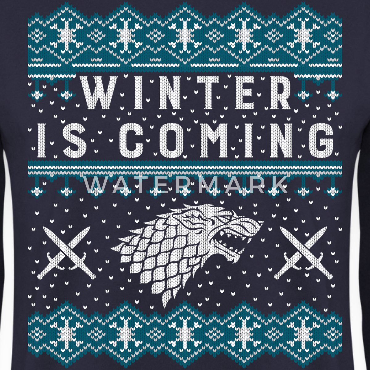 Spreadshirt Sweatshirt Game Of Thrones Winter Is Coming Weihnachtspulli Unisex Pullover (1-tlg)