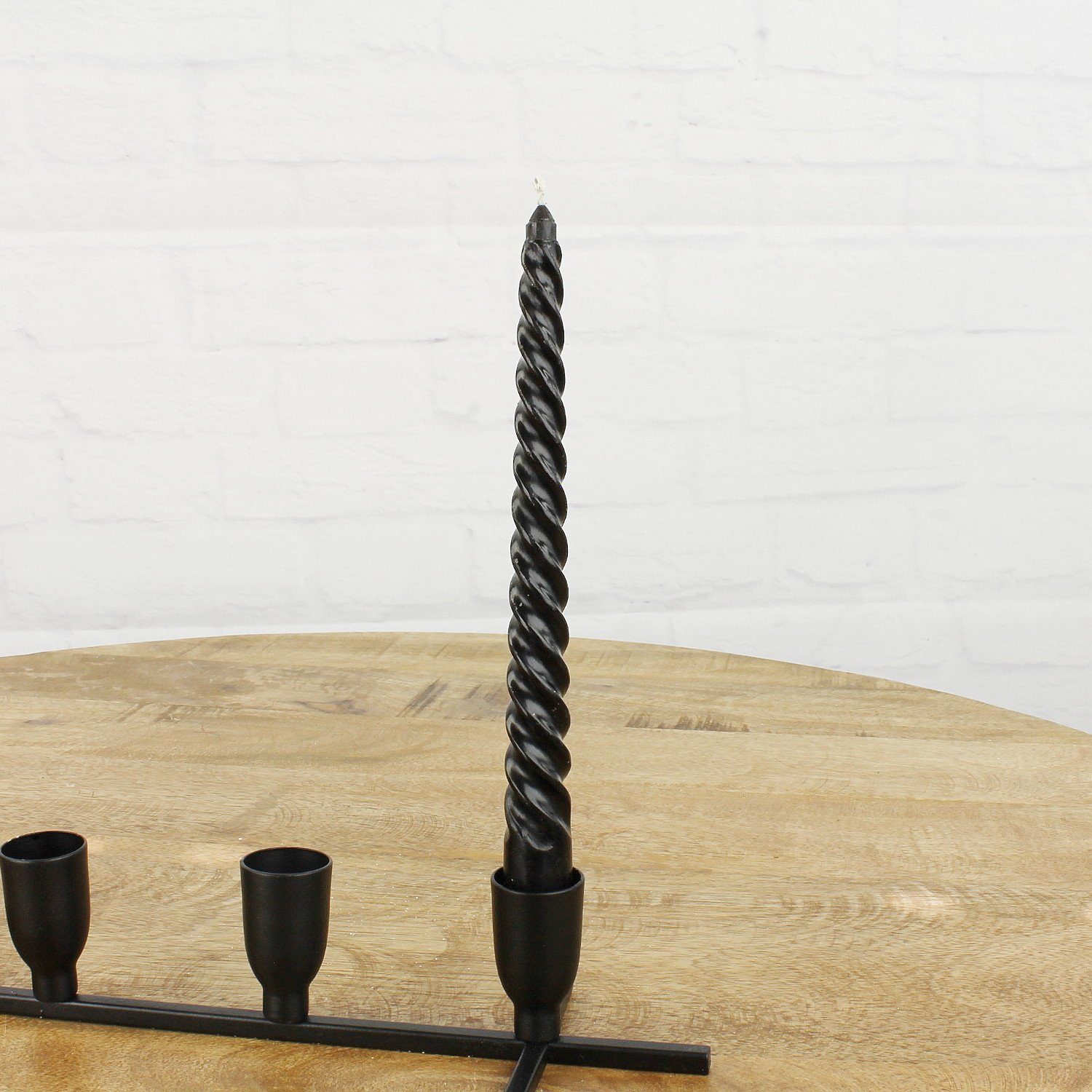 Macosa Home Tafelkerze 8 Stück Spirale edle Spiralkerzen schwarz Stabkerzen günstig online kaufen