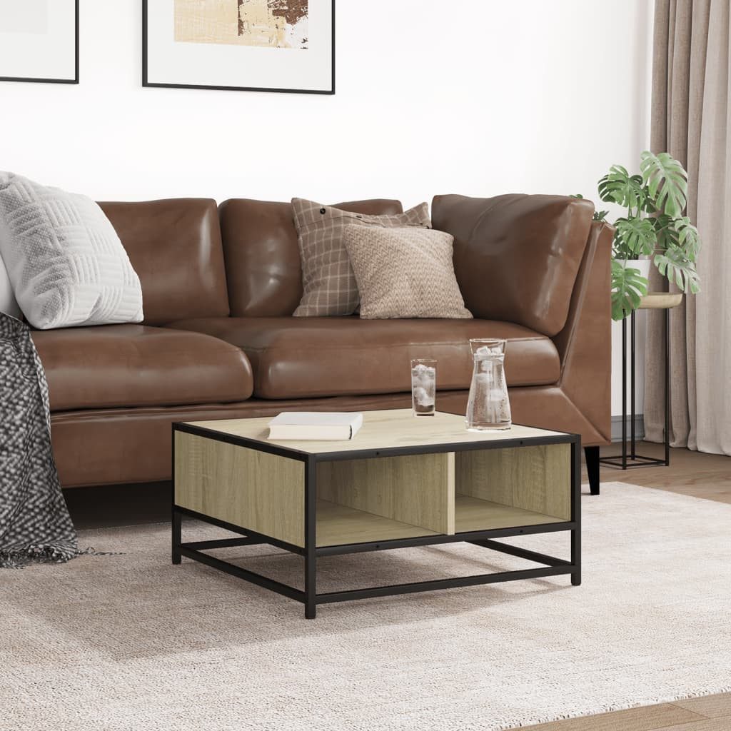 vidaXL Couchtisch Couchtisch Sonoma-Eiche 60,5x60,5x30cm Holzwerkstoff günstig online kaufen