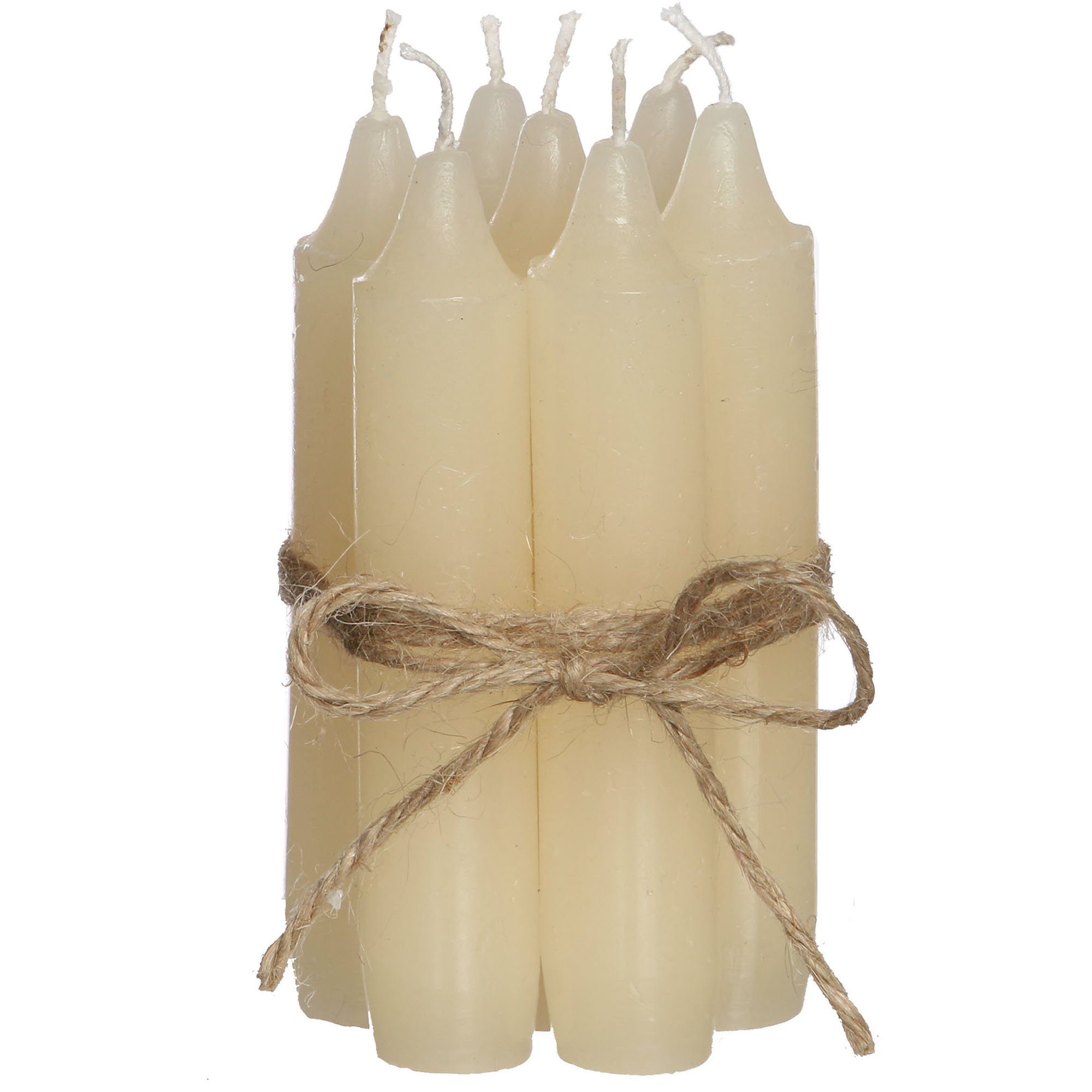 Annastore Spitzkerze 7-tlg. Set Kerzen H 11 cm - Stabkerzen für Flaschen und Vasen