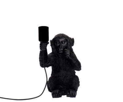 Brillibrum Schreibtischlampe »Affenlampe Tischlampe Affe Schwarz Tischleuchte Monkey Lampe sitzender Äffchen Figur Fassung E27 max 40 Watt«