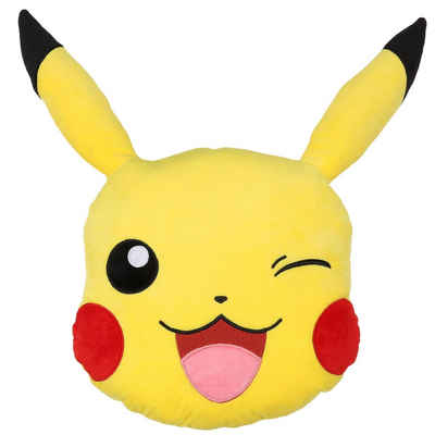 Sarcia.eu Dekokissen Pikachu Pokemon Dekokissen, weich, gelb 33x34 cm