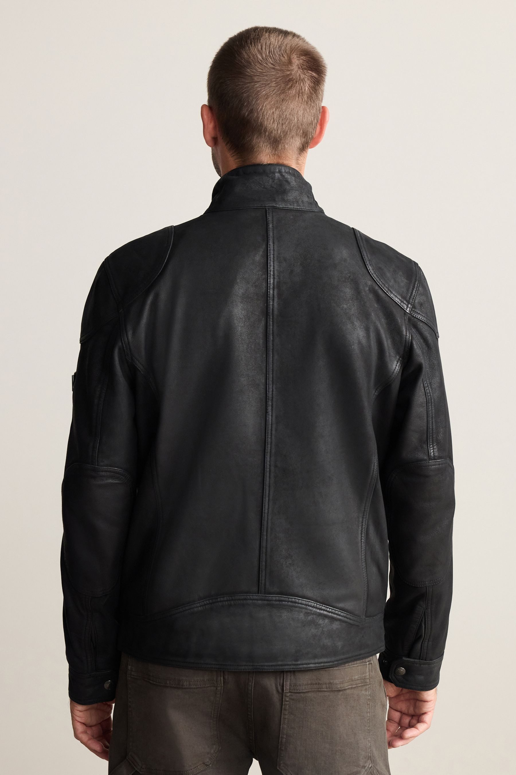 Next Lederjacke Bikerjacke aus Leder mit vier Taschen (1-St) günstig online kaufen