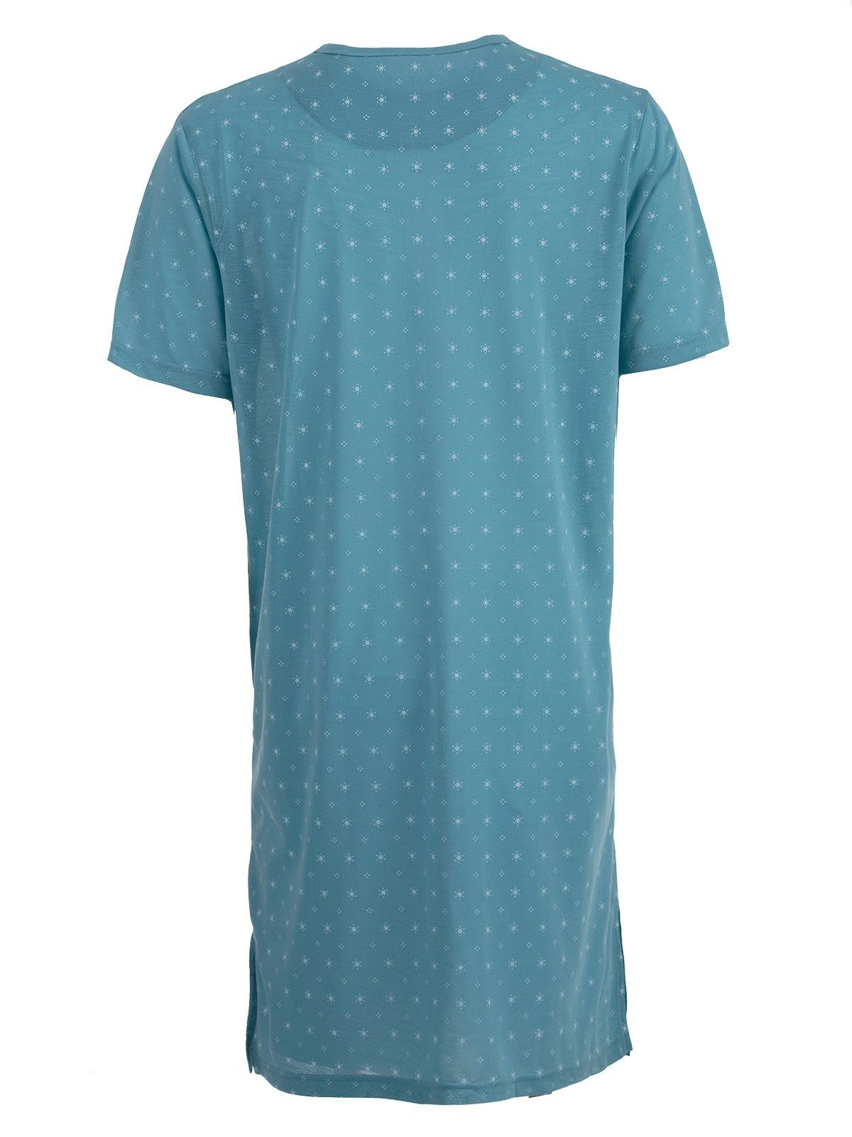 Sonne Nachthemd Nachthemd Kurzarm - Lucky petrol Brusttasche