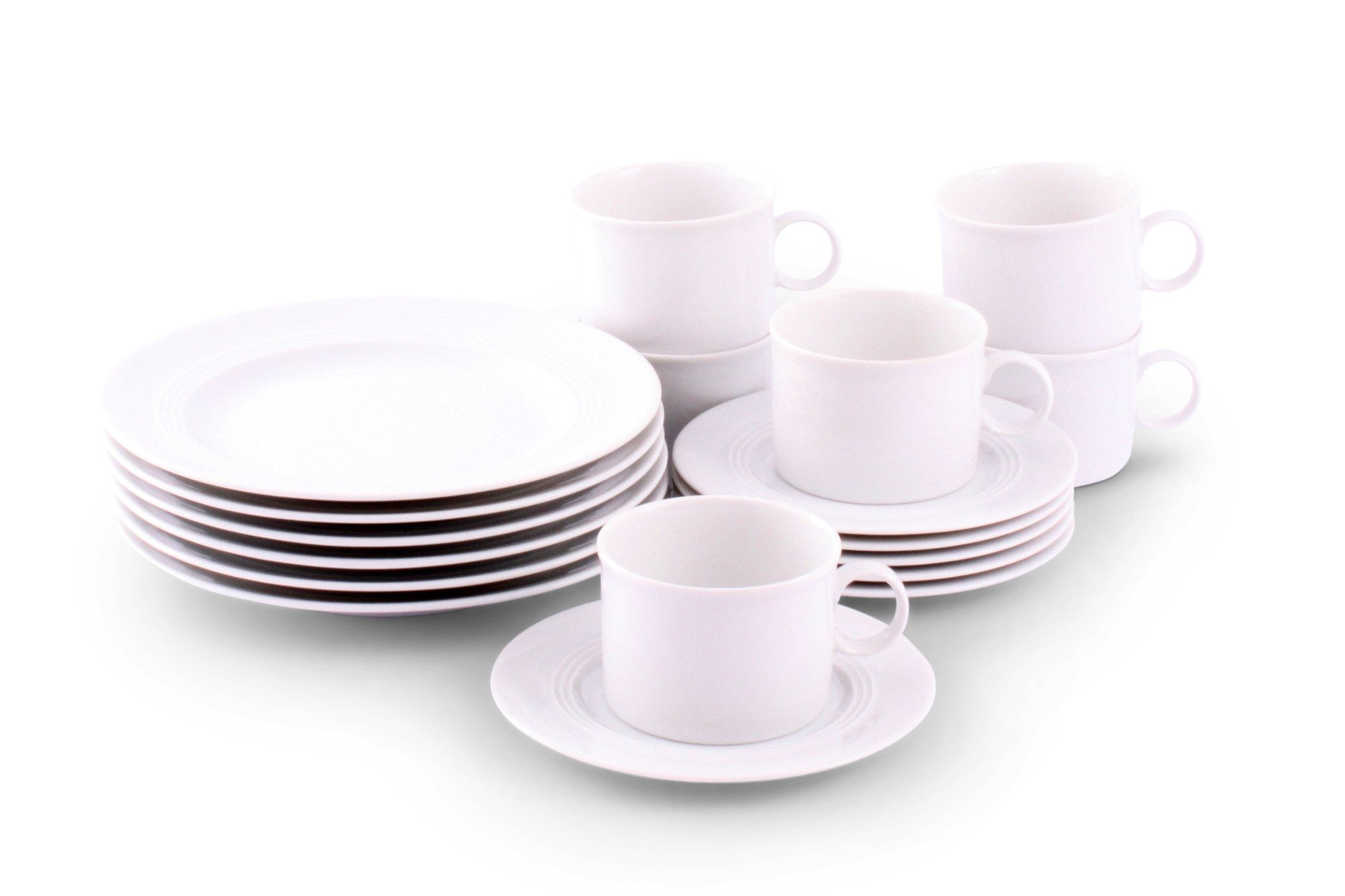Friesland Porzellan Kombiservice Kaffee-Set 18tlg. Jeverland Weiß