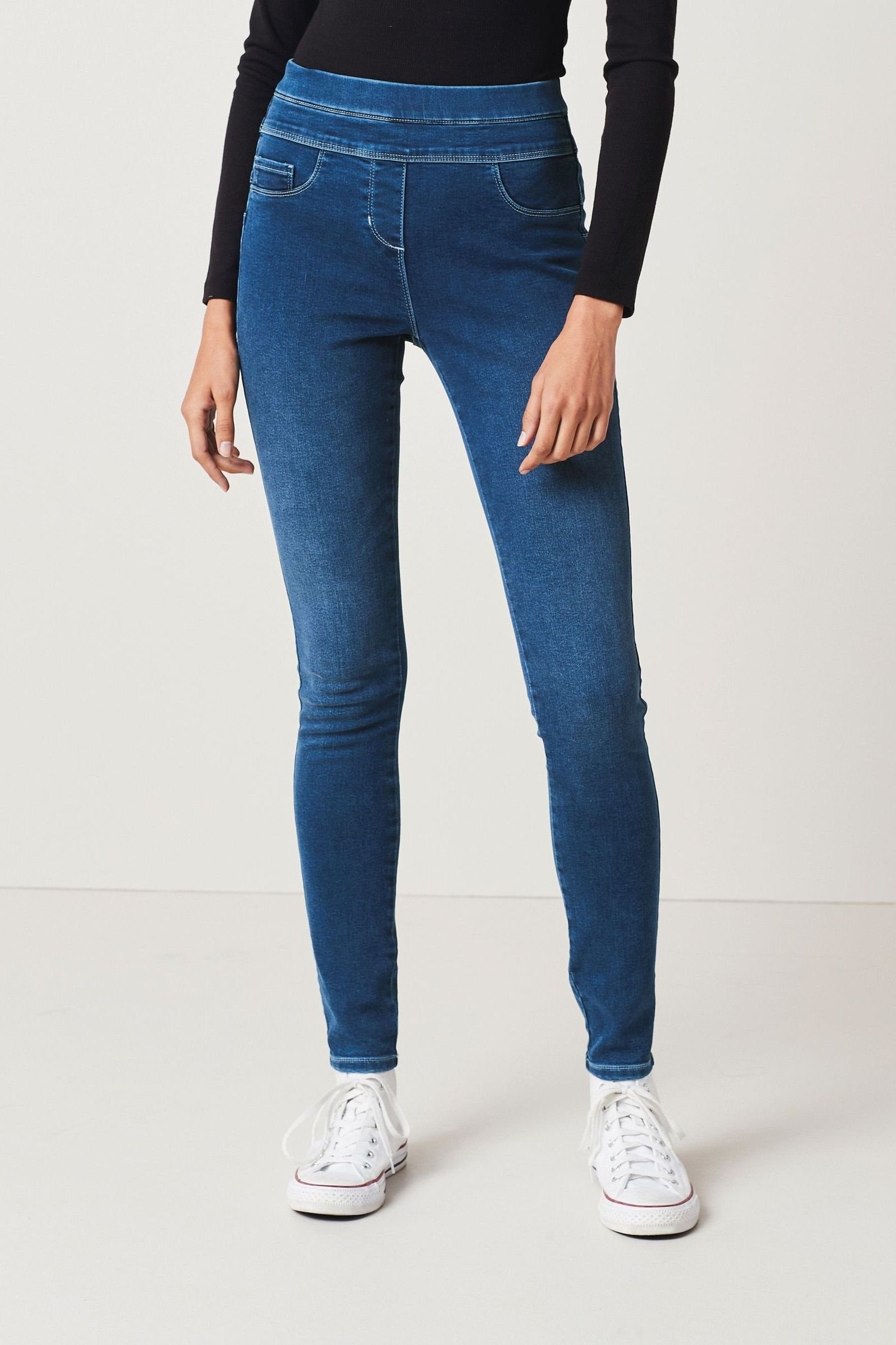 Next Jeansleggings Figurformende weiche Superstretch-Jeans-Leggings (1-tlg)