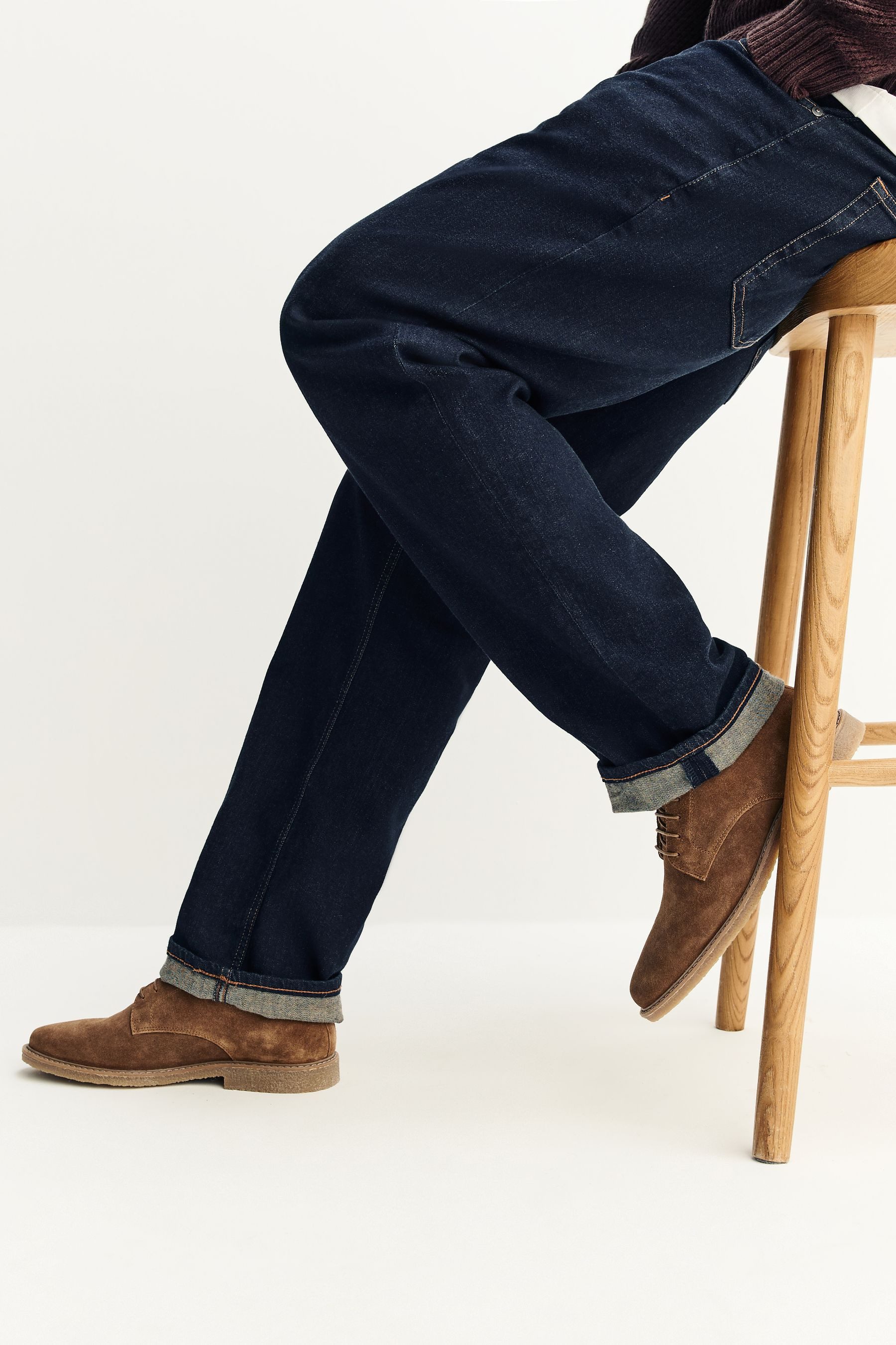 Next Derby-Schuhe aus Veloursleder Schnürschuh (1-tlg)