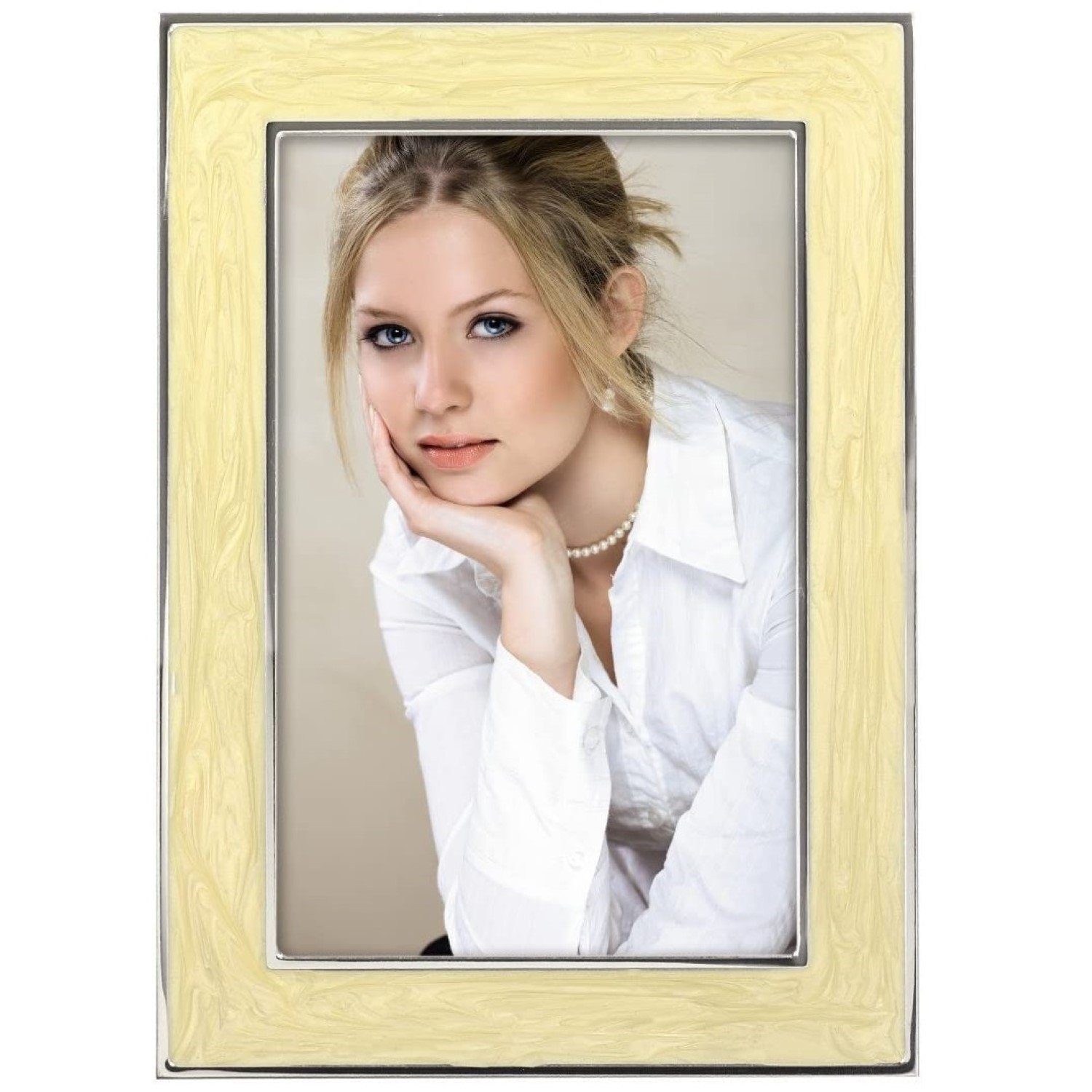 Bilderrahmen Portraitrahmen Pau 15x20cm Elfenbein