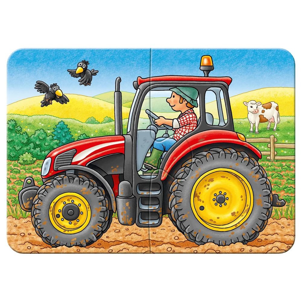 Ravensburger Puzzle Bei der Arbeit. My first Puzzles. 4 Motive, 19 Puzzleteile