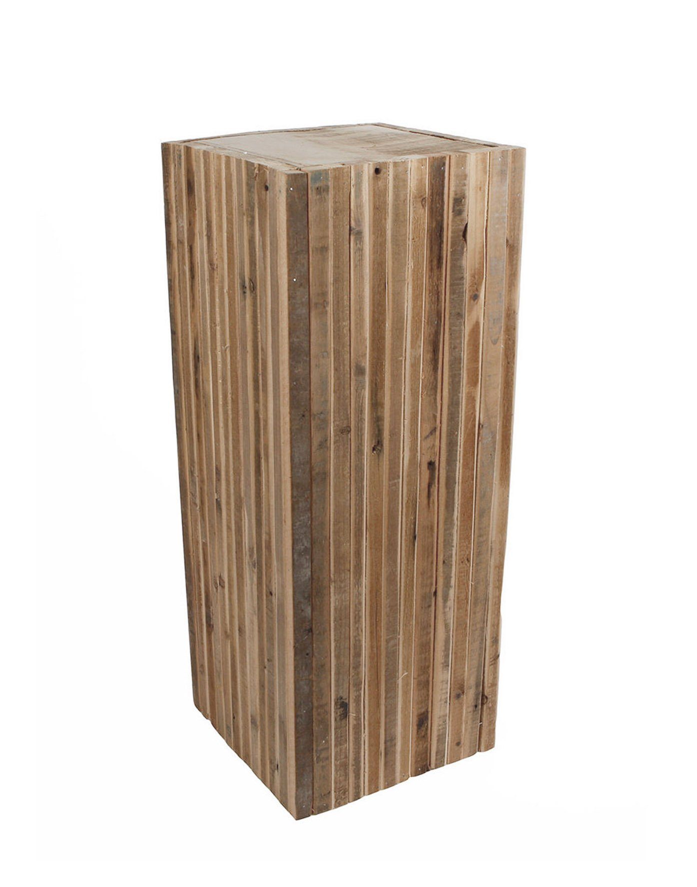 Spetebo Beistelltisch Holz Sockel LEON - L - ca. 60x23 cm (Packung, 1-St., Ständer aus Holzlatten)