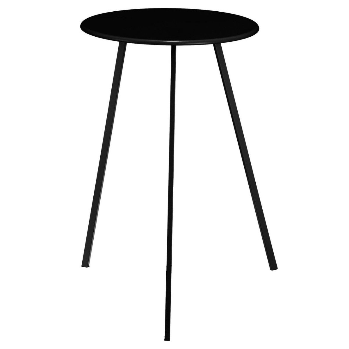 Mica Decorations Beistelltisch Runder Metall Beistelltisch Indoor Outdoor schwarz 58 cm (1-St., 1 Tisch), Kleiner Tisch für draußen