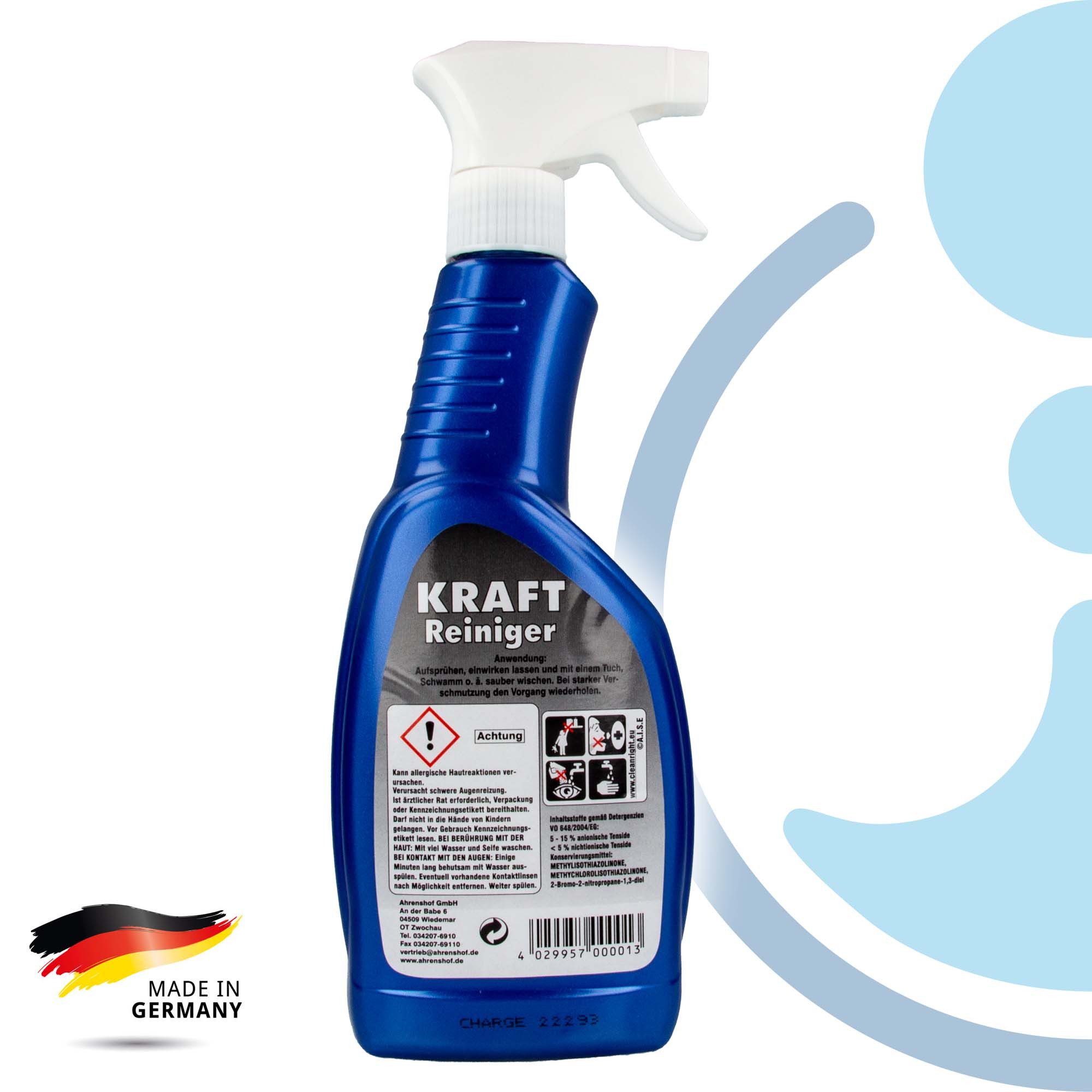 Ahrenshof Kraftreiniger - 500 ml, für Fahrräder, 100% biologisch abbaubar Allzweckreiniger