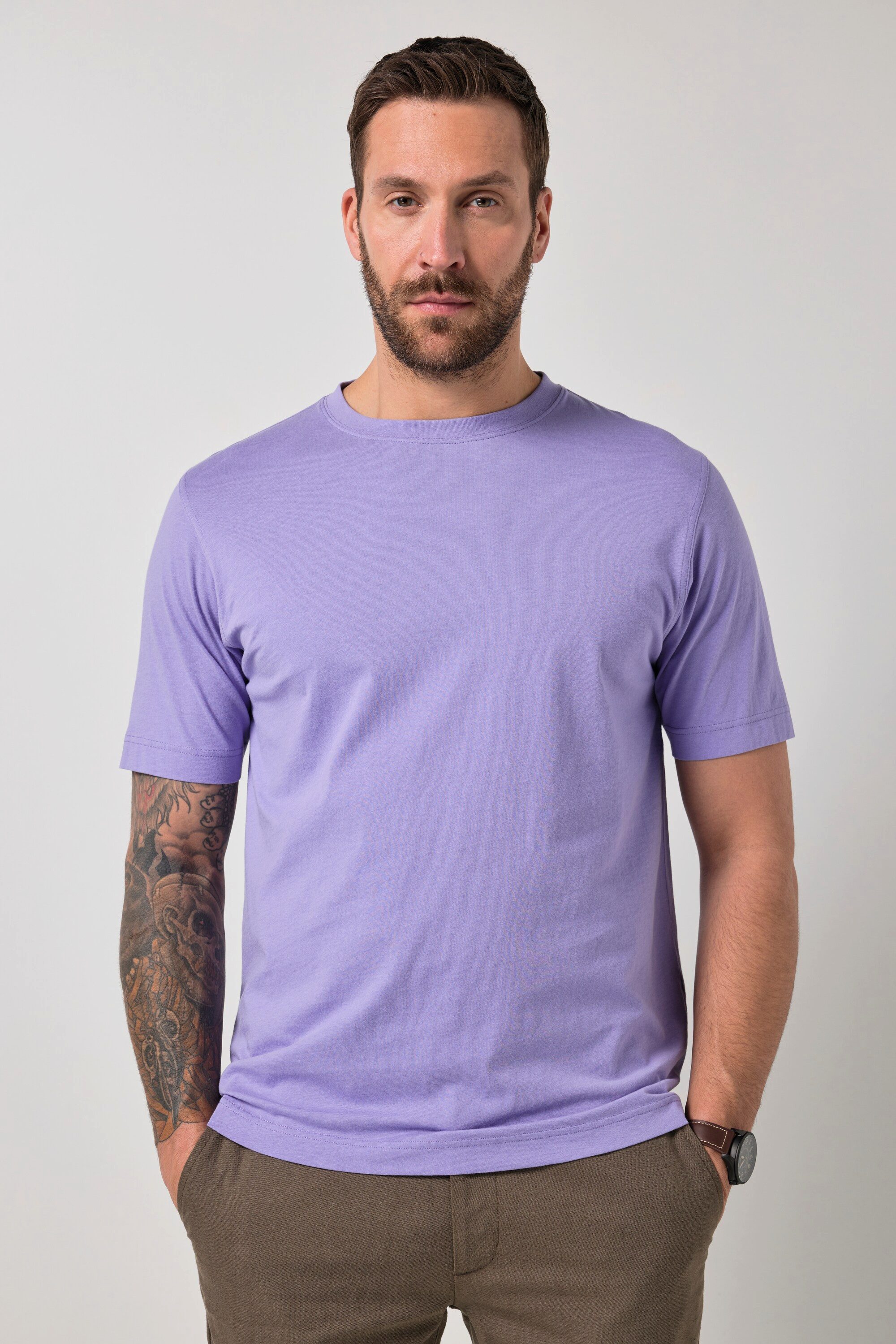 JP1880 T-Shirt T-Shirt Basic Rundhals gekämmte Baumwolle günstig online kaufen