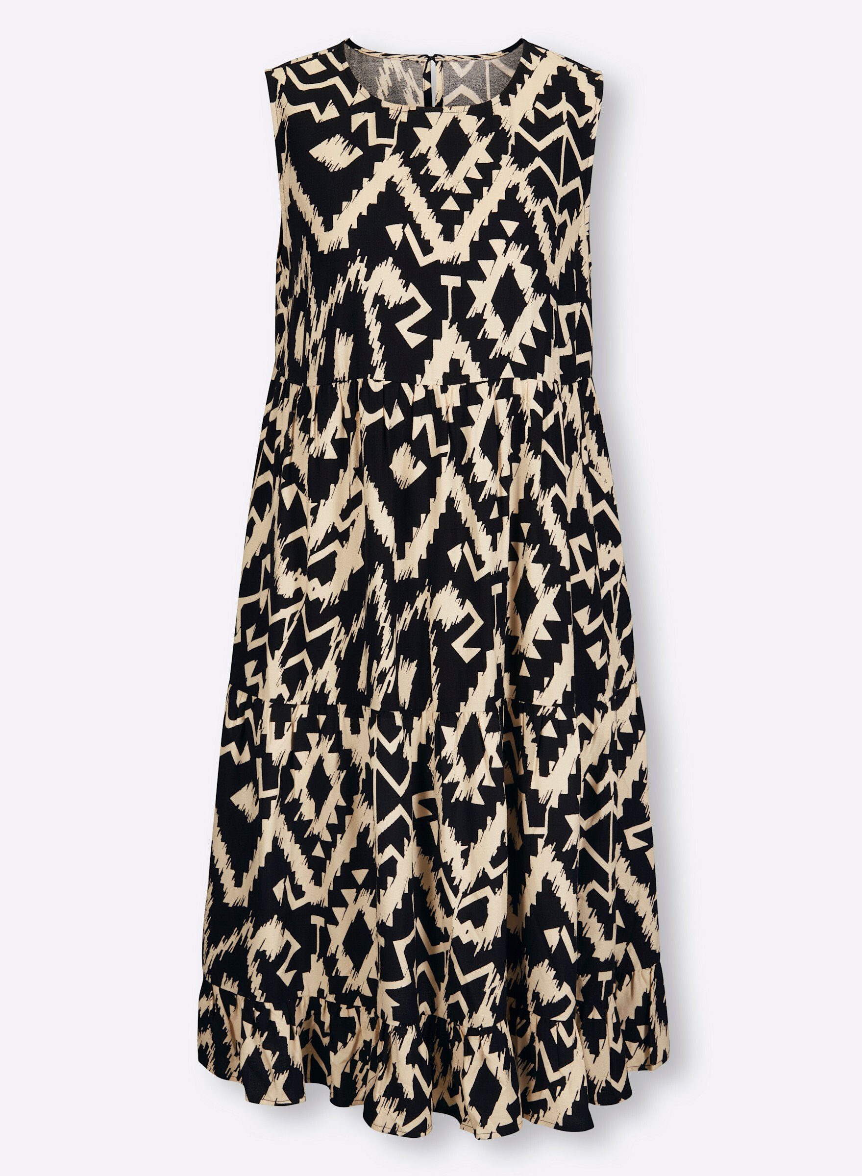 heine Etuikleid Druck-Kleid Ärmellos