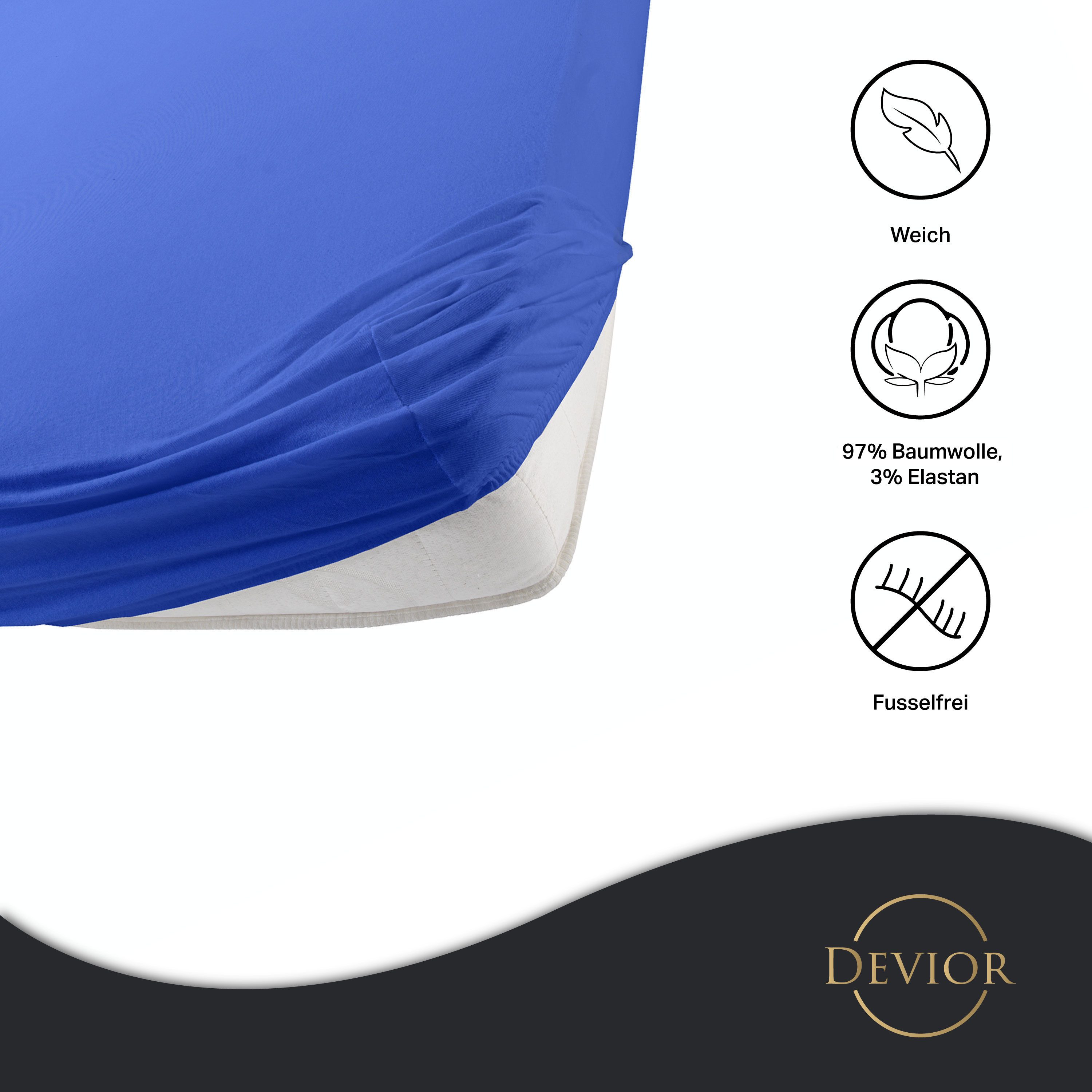 Devior Spannbettlaken Premium Spannbetttuch Bettlaken Betttücher günstig online kaufen