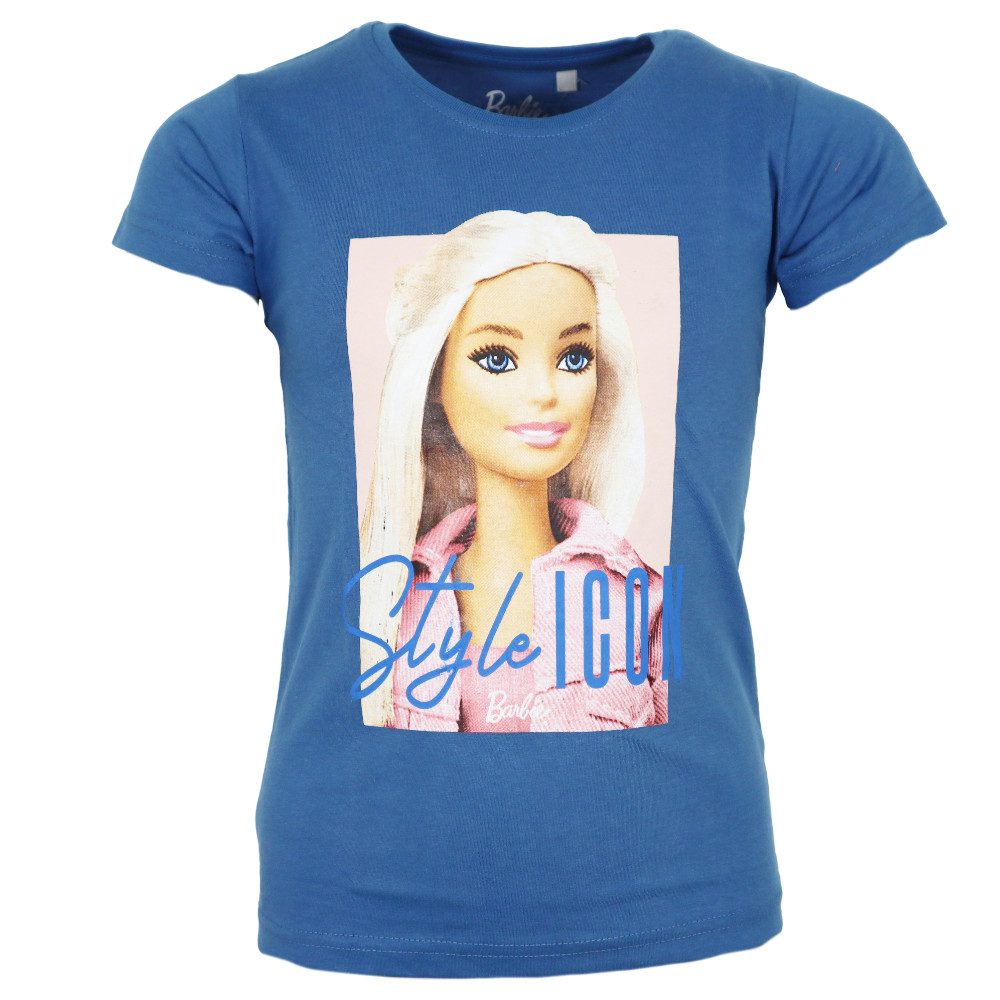 Print-Shirt Barbie Mädchen Kinder T-Shirt kurzarm Shirt