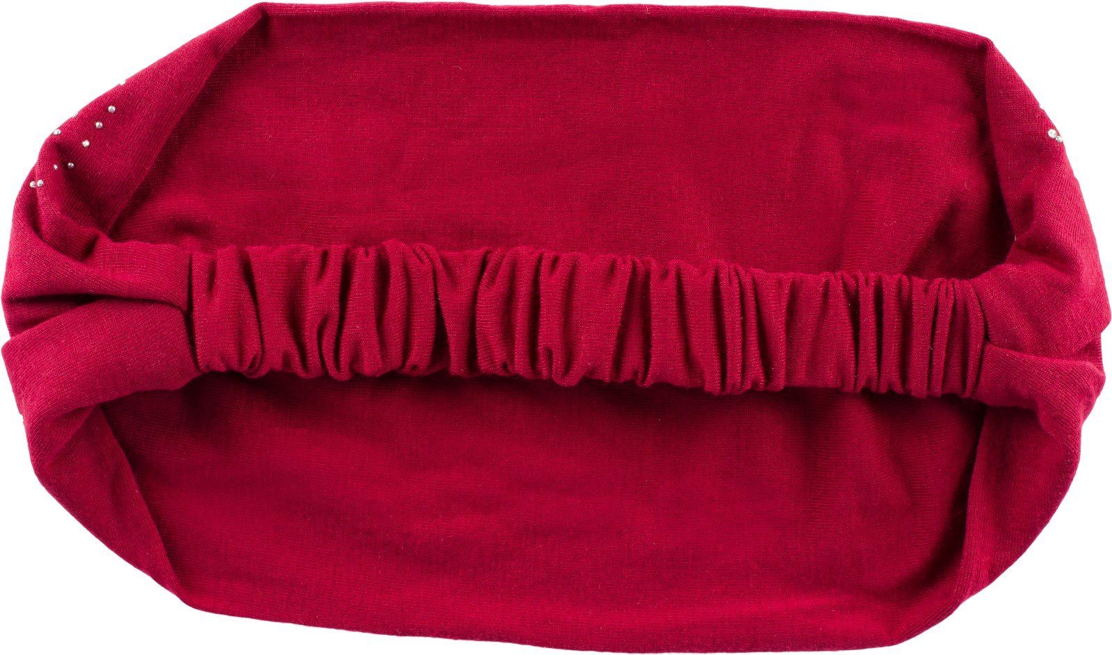 styleBREAKER Bordeaux-Rot Strasssteine Haarband mit 1-tlg., Haarband,