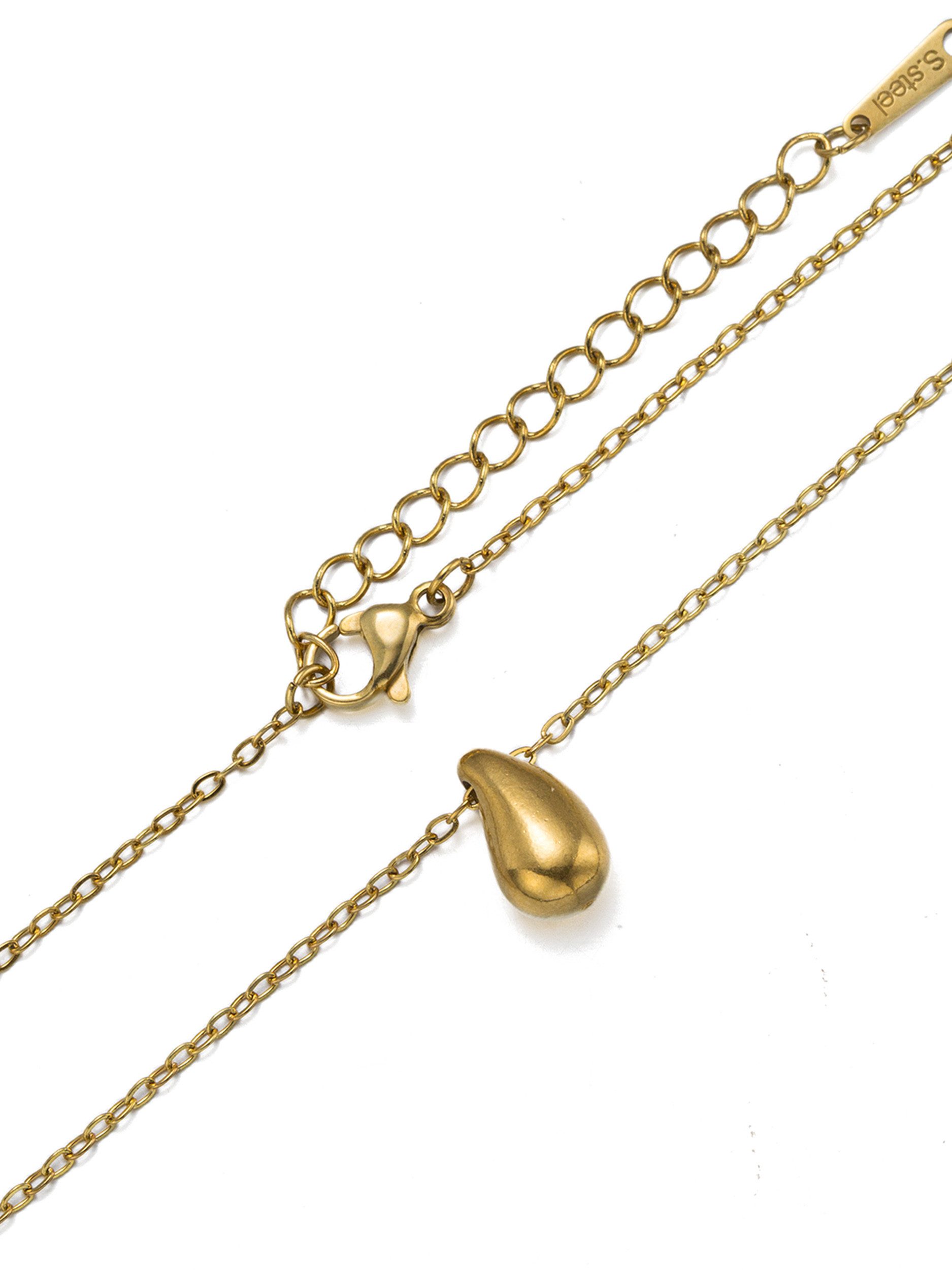 Aniston JEWELRY & WATCHES Kette mit Anhänger Schmuck Geschenk Edelstahl Halsschmuck Halskette Tropfen, Made in Germany