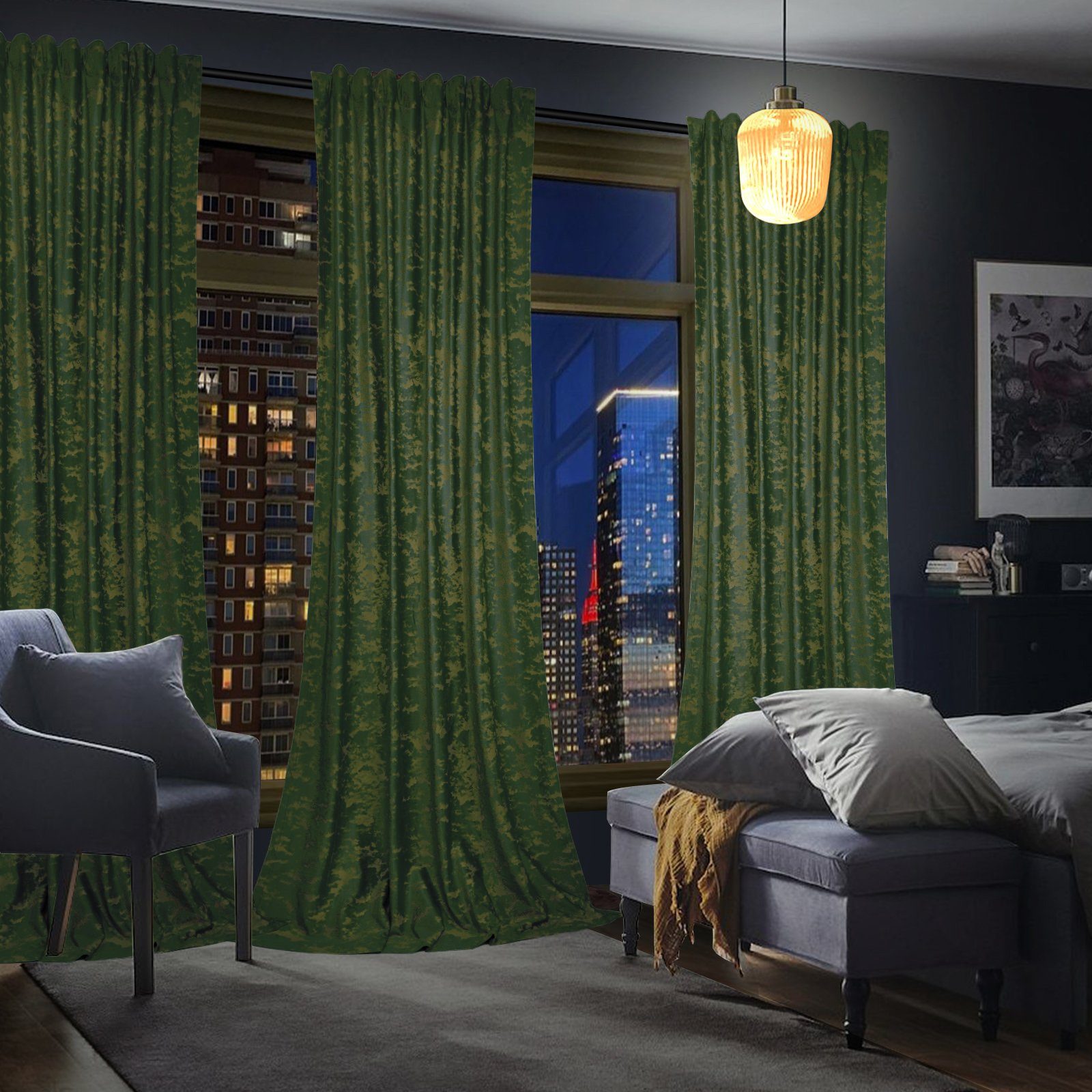 BTTO V&G Verdunkelungsvorhang Verdunklungsvorhang,Vorhang Blickdicht Samtvo günstig online kaufen