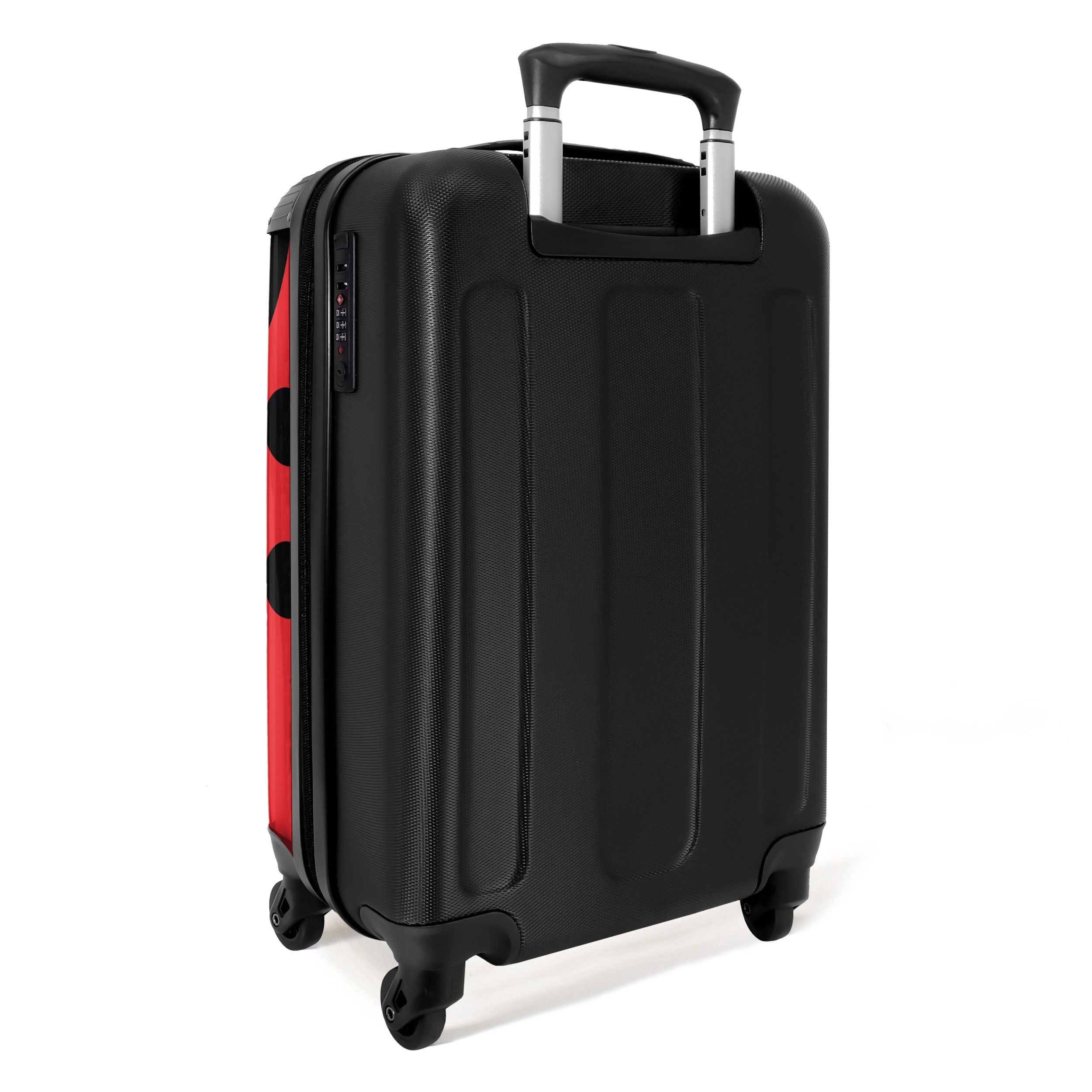 NoBoringSuitcases.com© Kinderkoffer Tierporträt - Marienkäfer - rot 55x35x20cm, 4 Rollen, Kinder Koffer Klein, Trolley Handgepäck, Reisekoffer