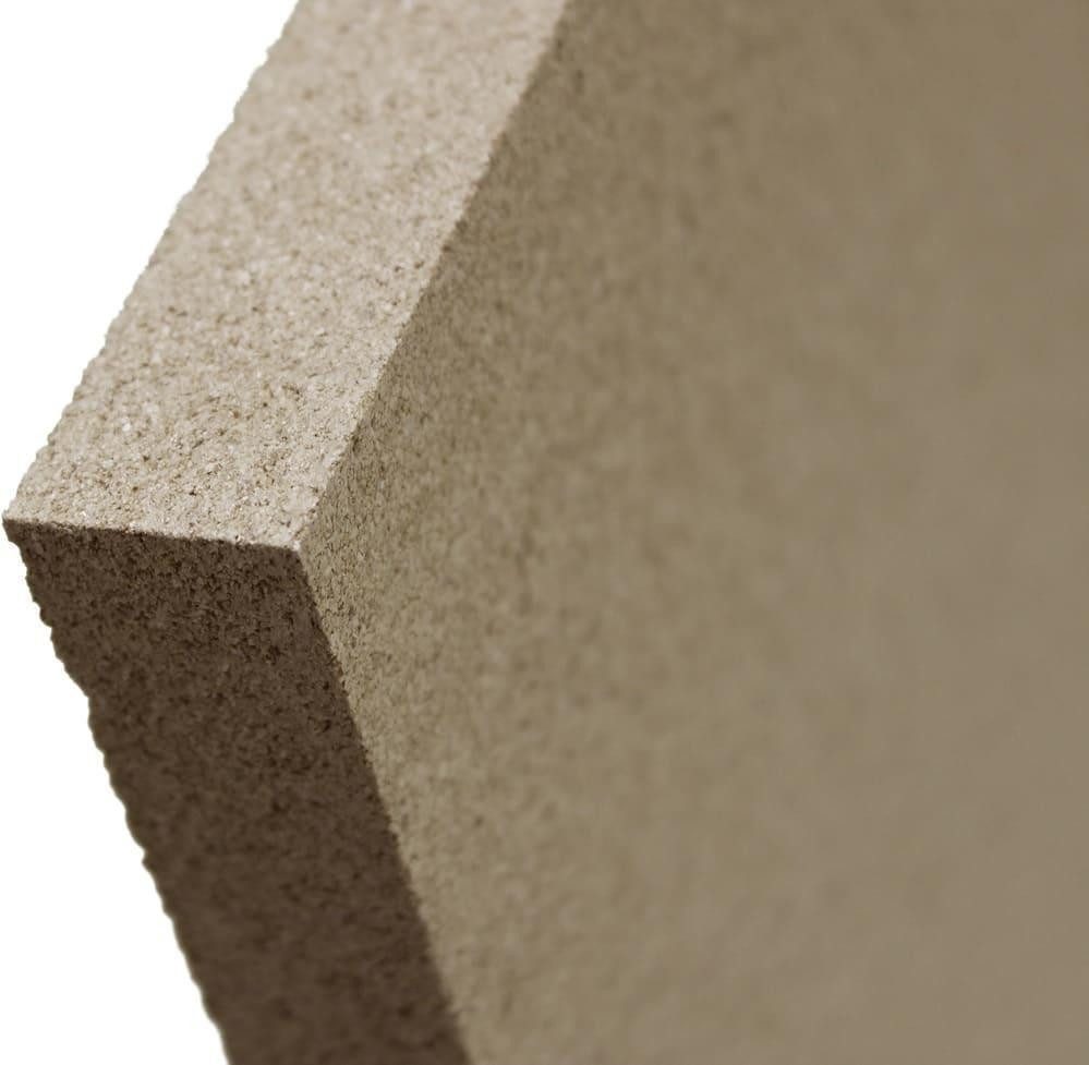 Sendeo Feuerraumplatten Vermiculite-Platte SENDEO 25 mm Stärke, 400 x 300 mm 11 Stück, besonders hochwertig und stabil