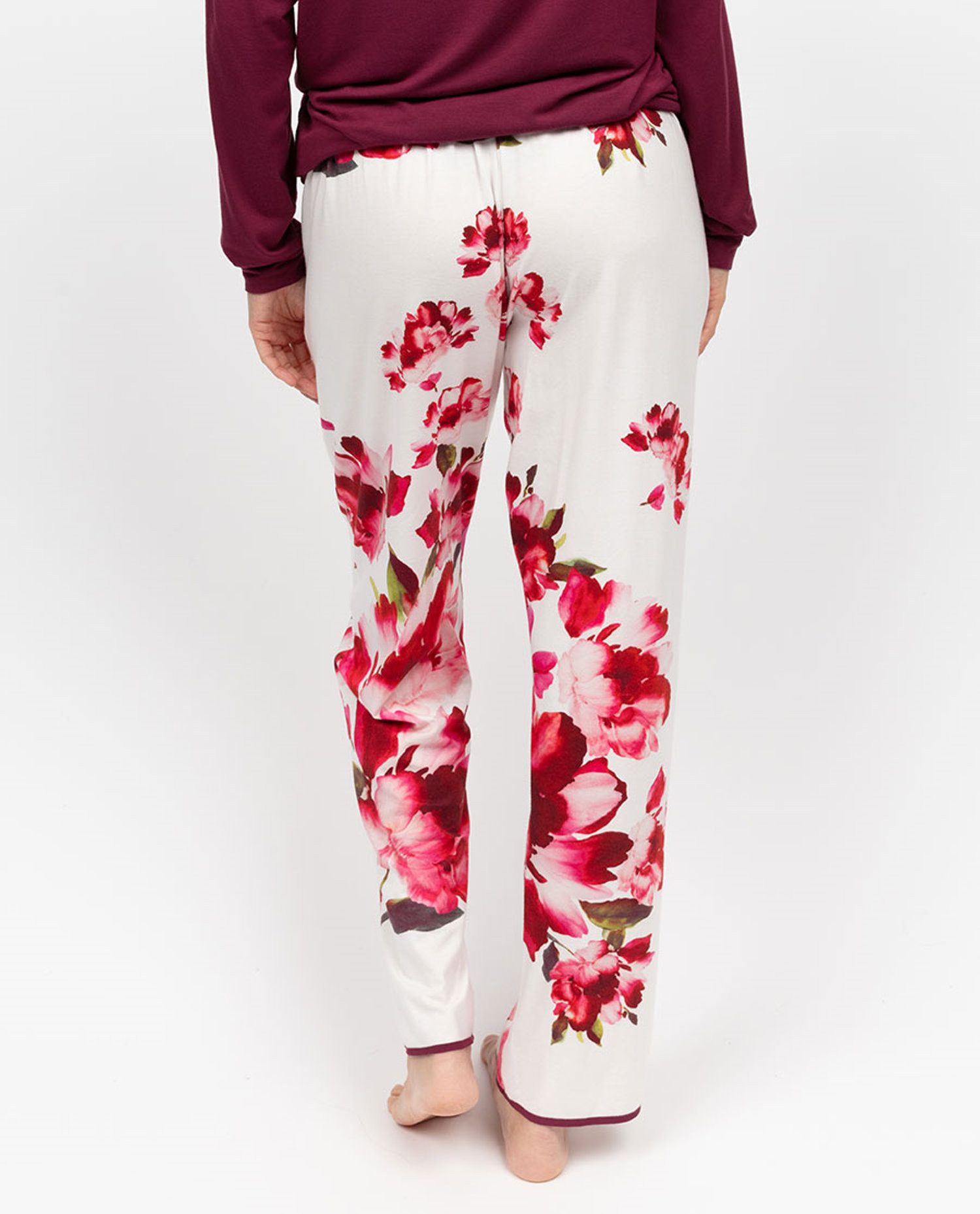 Cyberjammies Pyjamahose Damen Pyjamahose mit Blumen (1-tlg) Edles Design