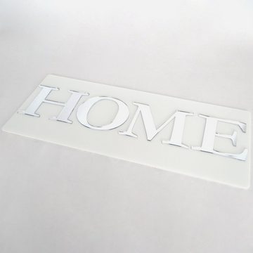 queence Spiegel HOME Schriftzug aus Acrylglas - Spiegel, 59x12x0,8 cm