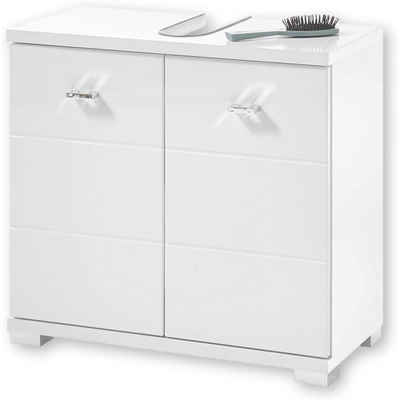 Bega Consult Badezimmerspiegelschrank Waschbeckenschrank Unterschrank WBU POOL Weiß ca. 60 x 57 x 30 cm