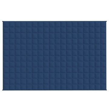 Bettüberwurf Gewichtsdecke Blau 122x183 cm 5 kg Stoff, vidaXL