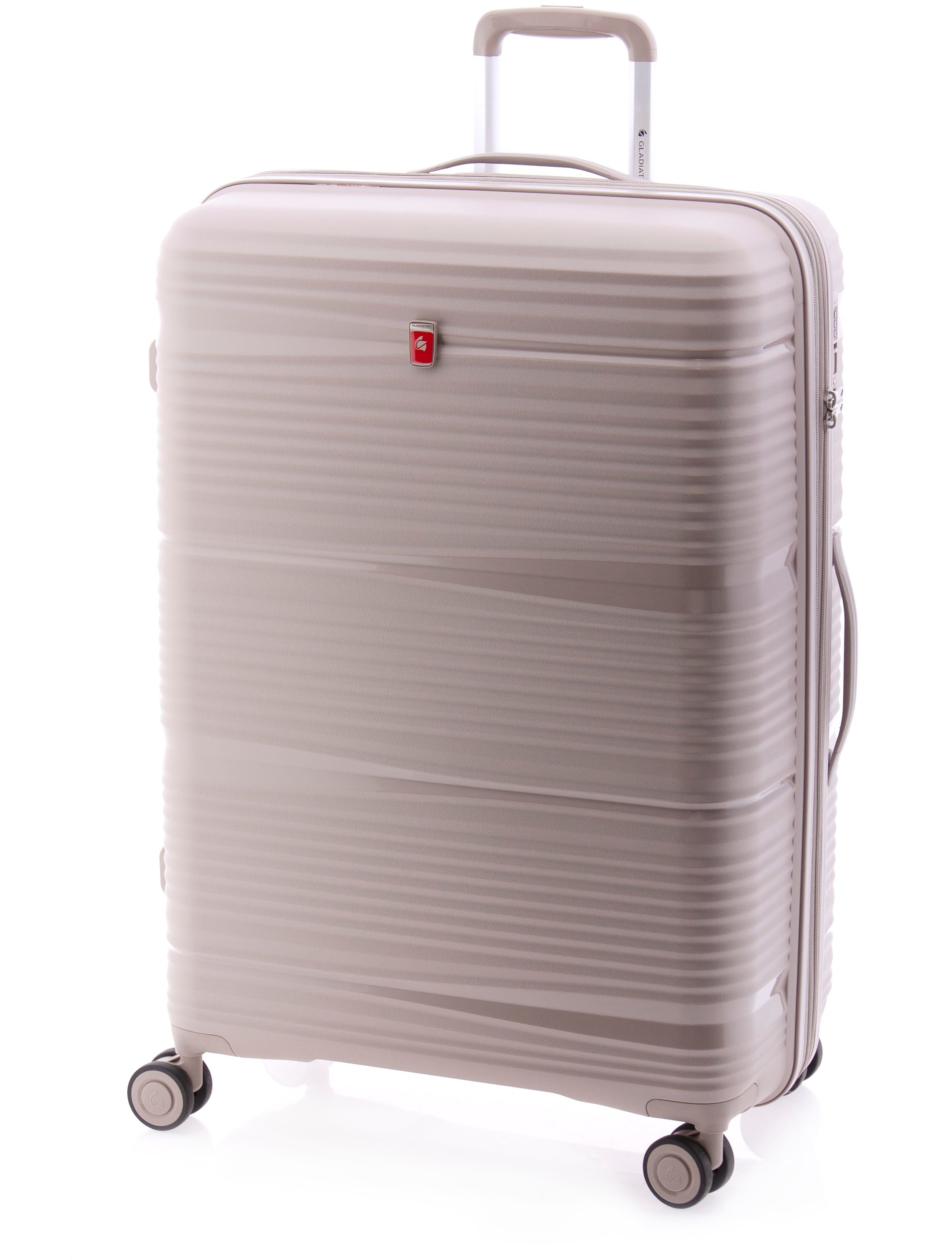 GLADIATOR Hartschalen-Trolley Koffer XL - 76 cm, 4 Rollen, TSA, Dehnfalte, div. Farben