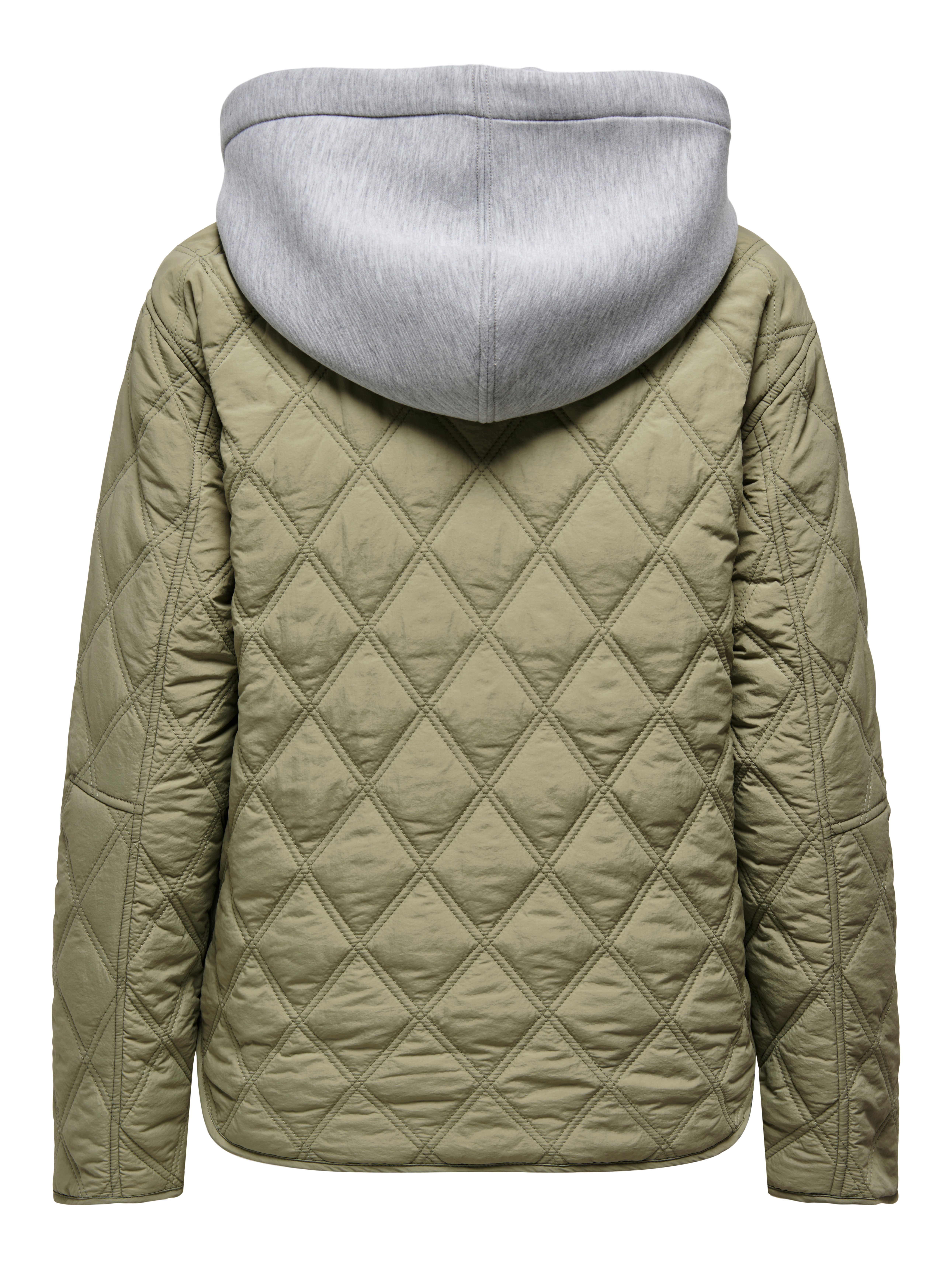 ONLY Steppjacke ONLRISSO LIFE HOOD QUILT JACKET CC OTW mit abnehmbarer Kapuze