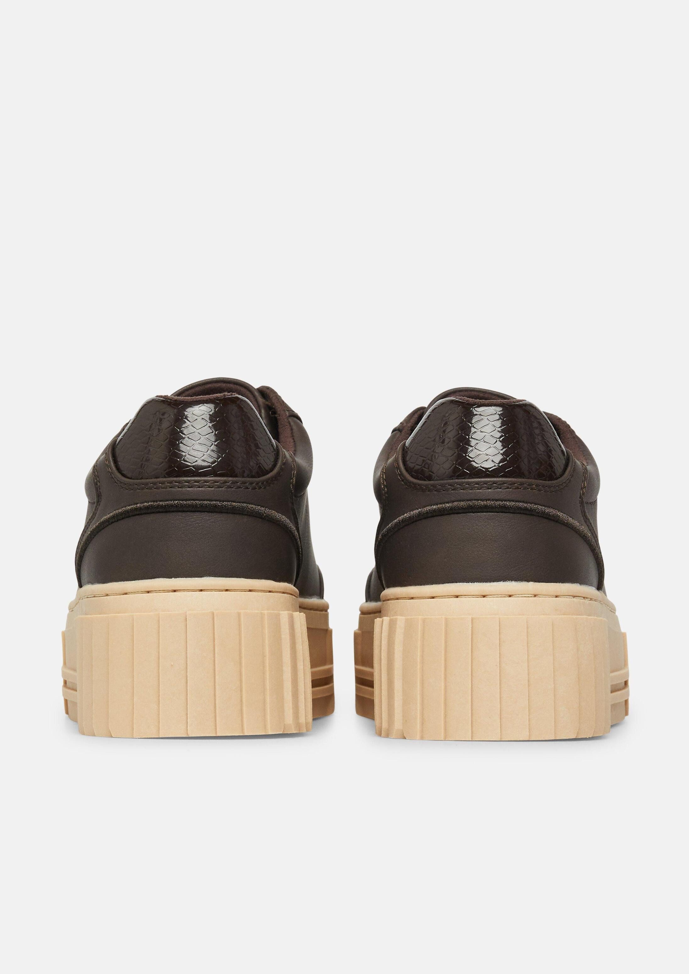 s.Oliver Sneakers Sneaker Sneaker mit Plateau-Sohle und Leo-Detail