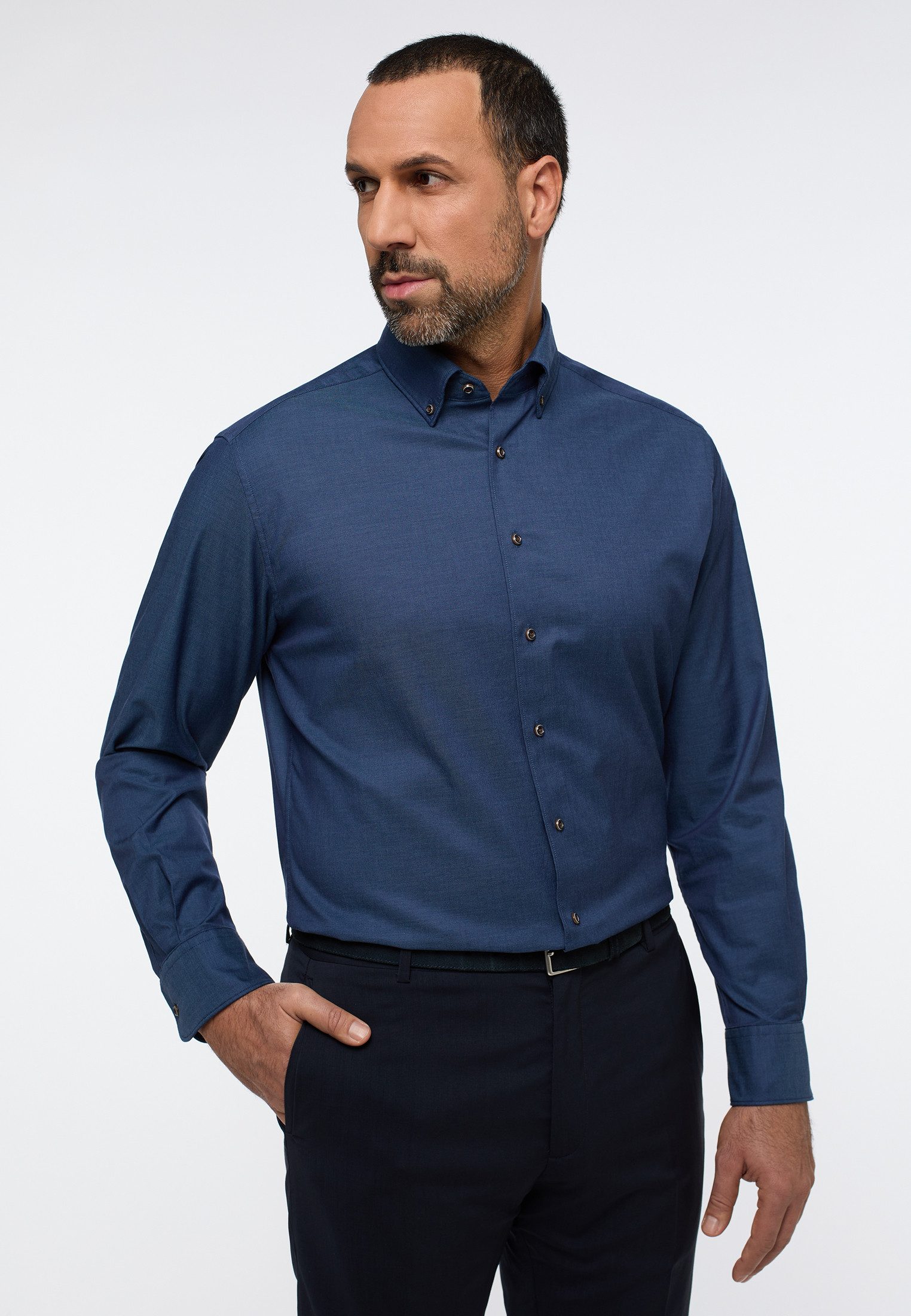 Eterna Langarmhemd MODERN FIT EASY IRON günstig online kaufen