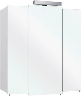 Saphir Badmöbel-Set Quickset 335 6-teilig, Waschbeckenunterschrank mit LED-Spiegelschrank, (6-St), Hochschränke, Unterschrank, Hängeschrank, inkl. Türdämpfer, 13 Türen