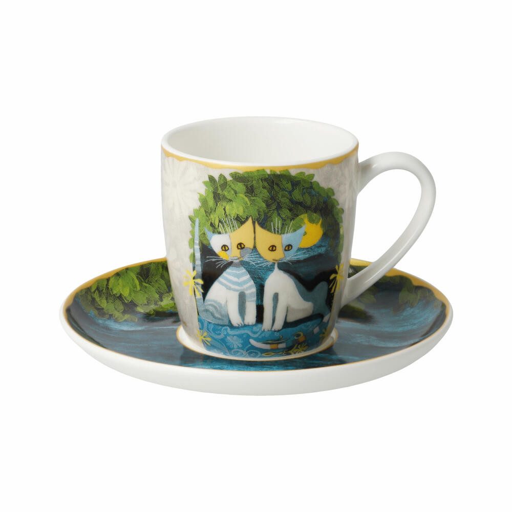 Goebel Espressotasse Rosina Wachtmeister - Al chiaro di luna, 100 ml, Fine Bone China
