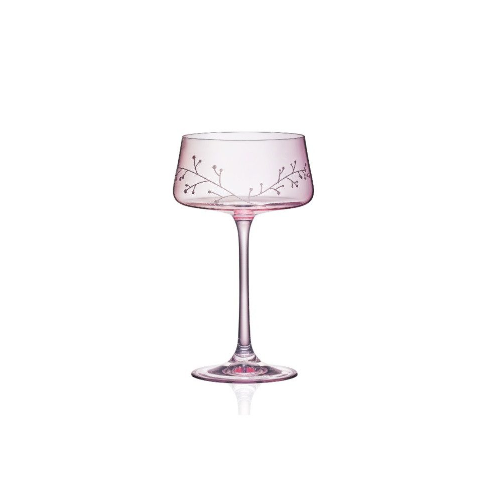 Crystalex Sektglas Sektschale Kristallglas Frozen 2 x 220 ml klar, rosé oder blau, Kristallglas, Kristallglas, Gravur