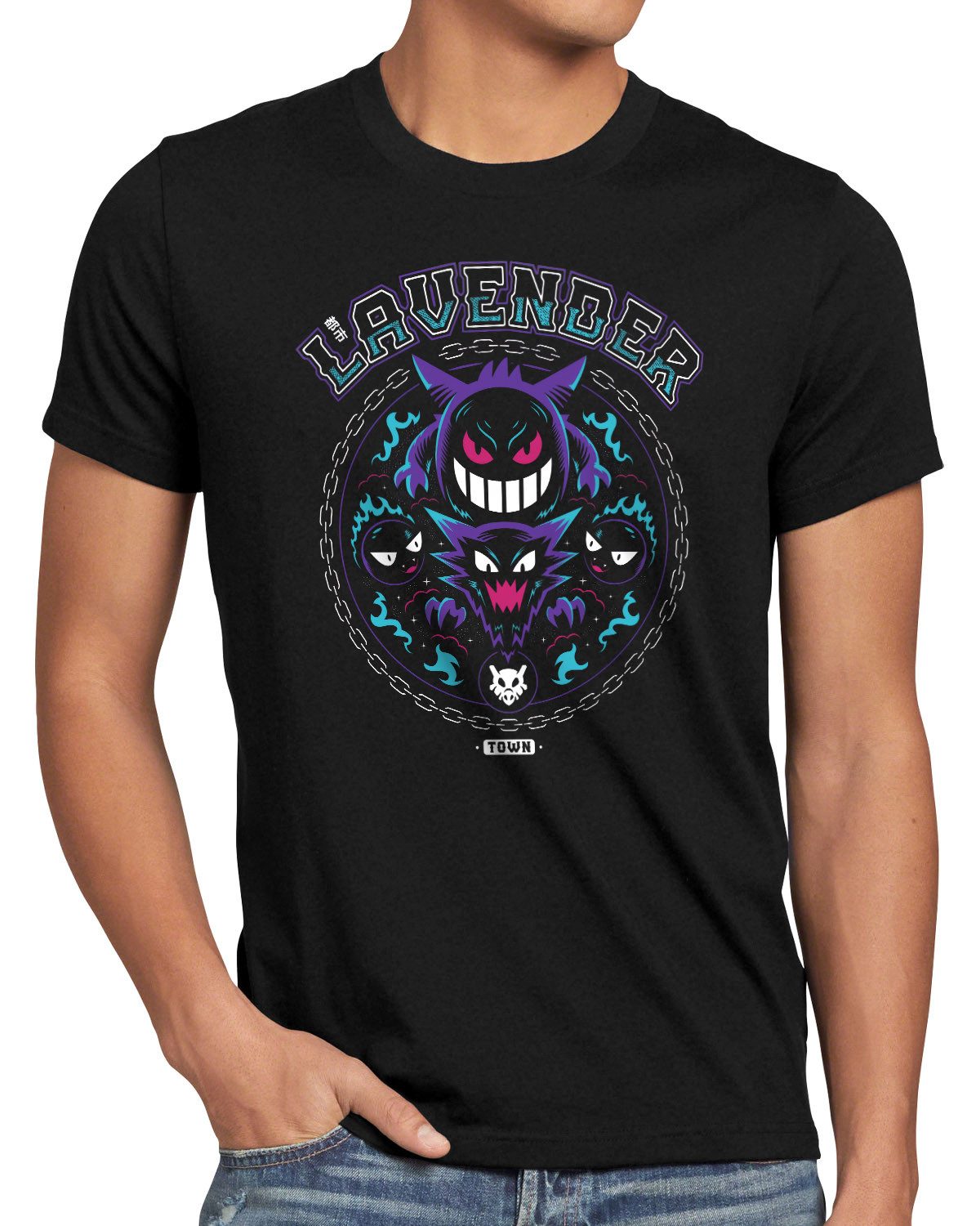 style3 T-Shirt pokemon anime videogame nintendo pikachu mewtu gengar haunter gastly