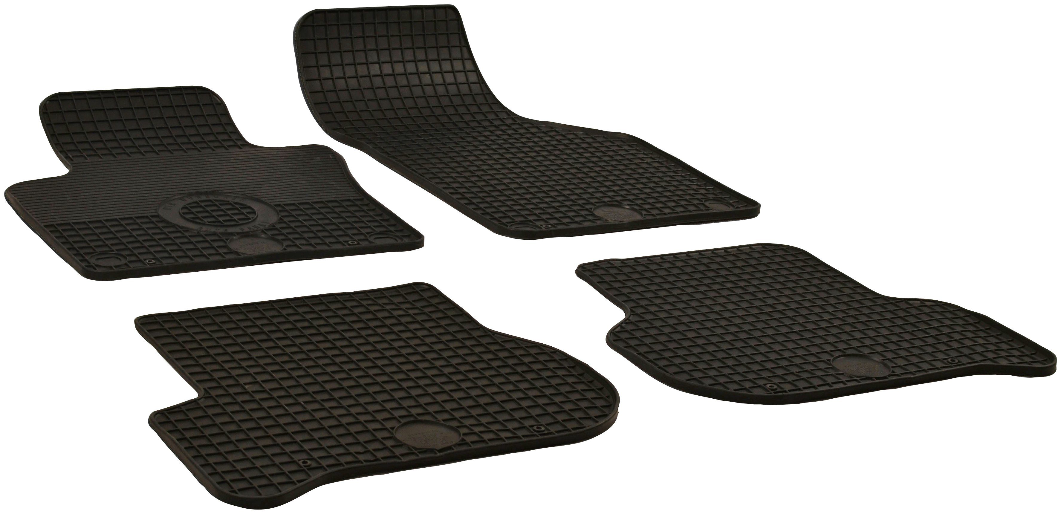WALSER Passform-Fußmatten Seat Leon, für Seat Großr.lim., Toledo (4 Seat Seat Altea, für Leon, Toledo z.B. Schrägheck, III St), Altea