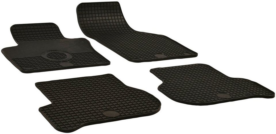 WALSER Passform-Fußmatten (4 St), für Seat Altea, Leon, Toledo Großr.lim.,  Schrägheck, z.B. für Seat Altea, Seat Leon, Seat Toledo III