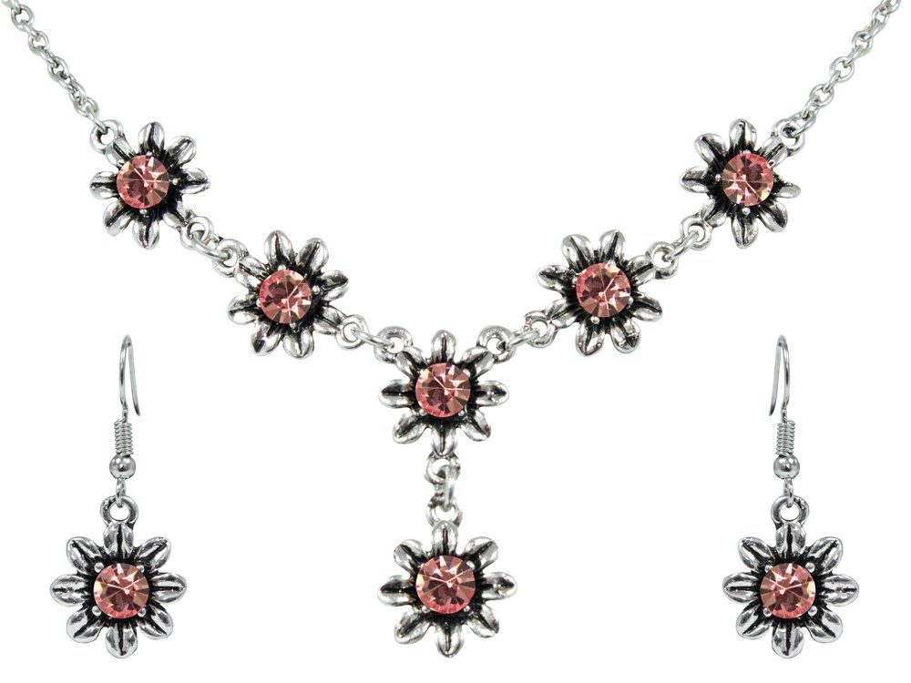 Trachtenland Kette mit Anhänger Blumen Collier günstig online kaufen